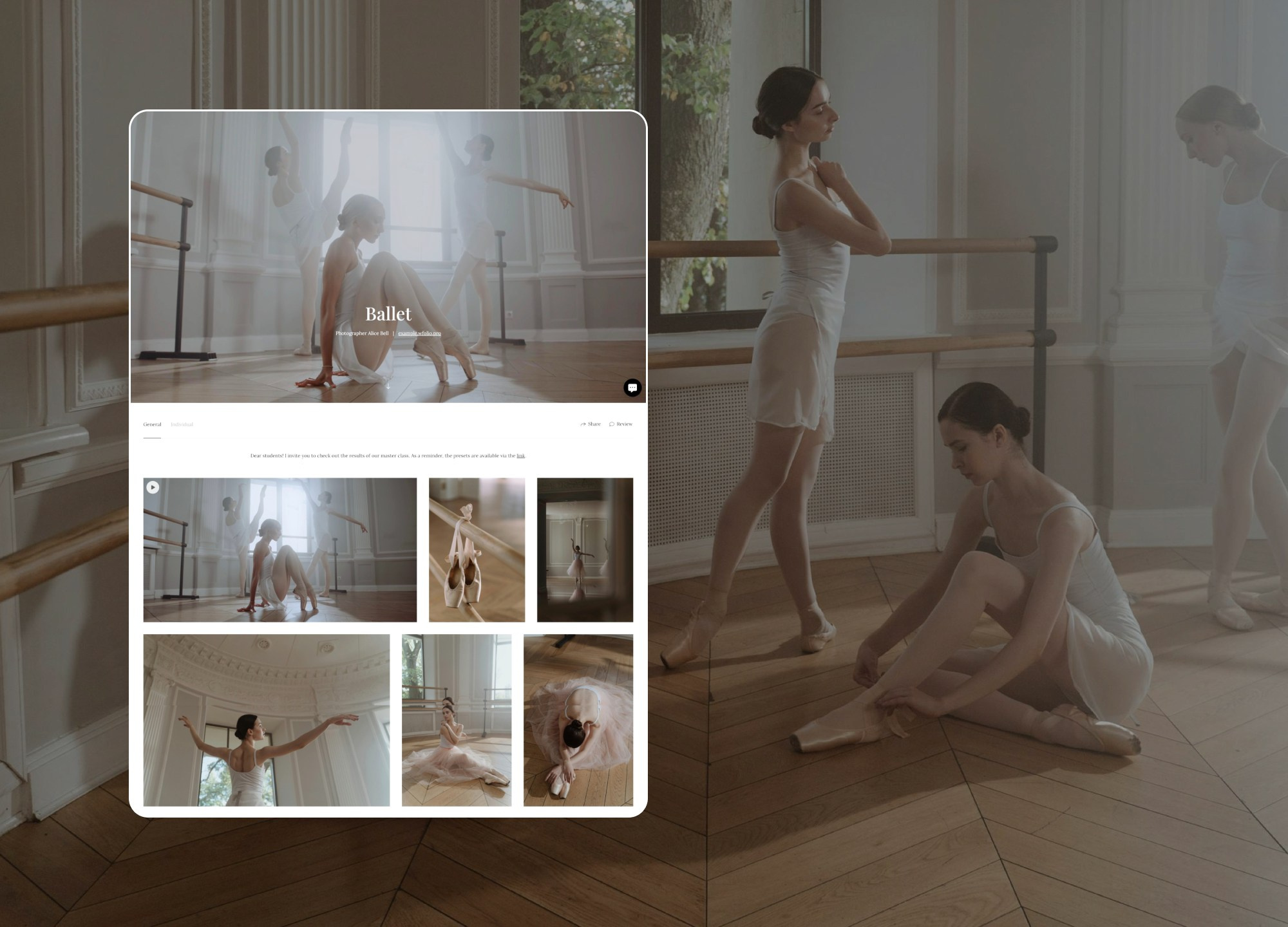 Gallery Examples. Order a website from Wfolio designers