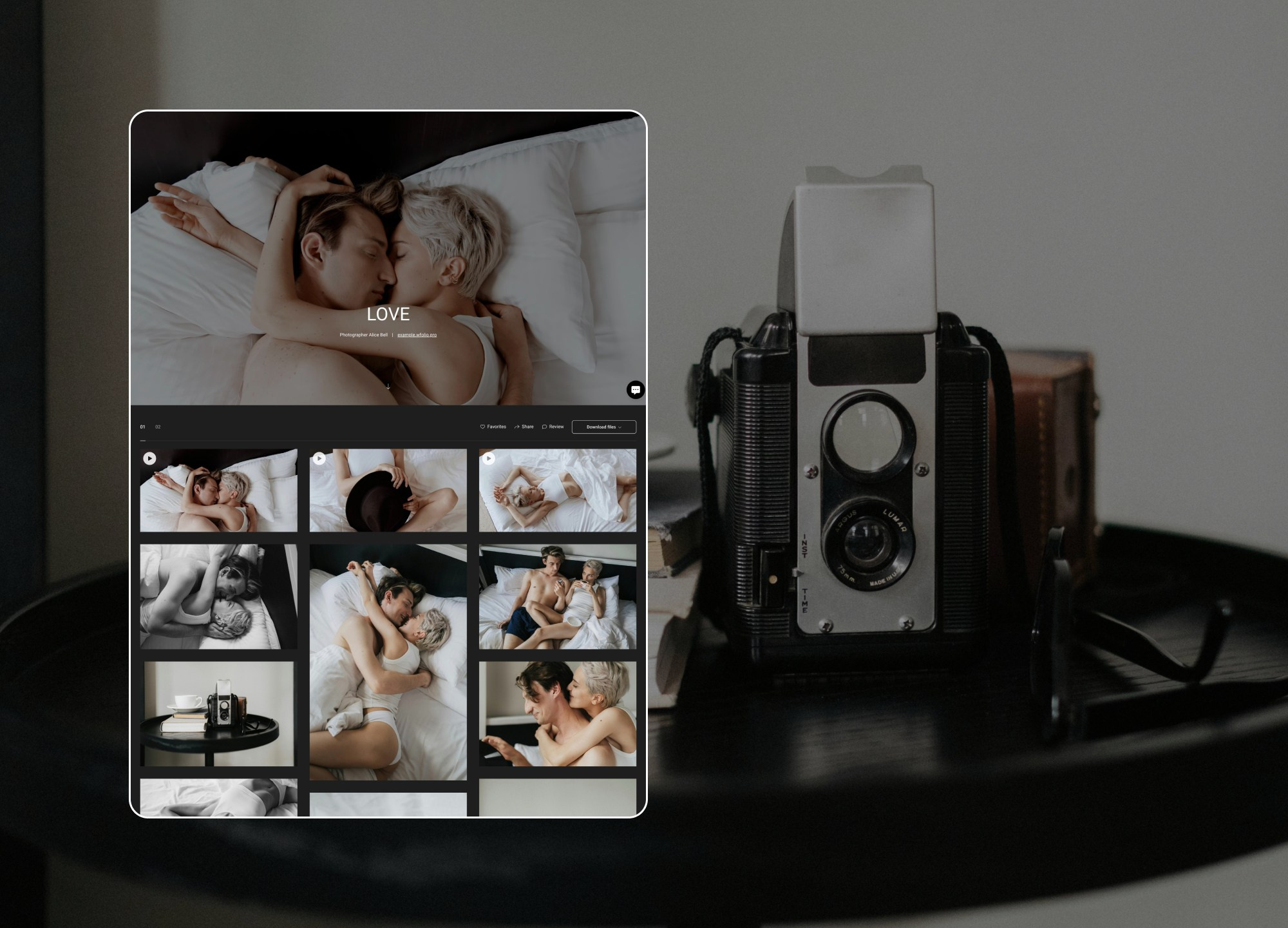 Gallery Examples. Order a website from Wfolio designers