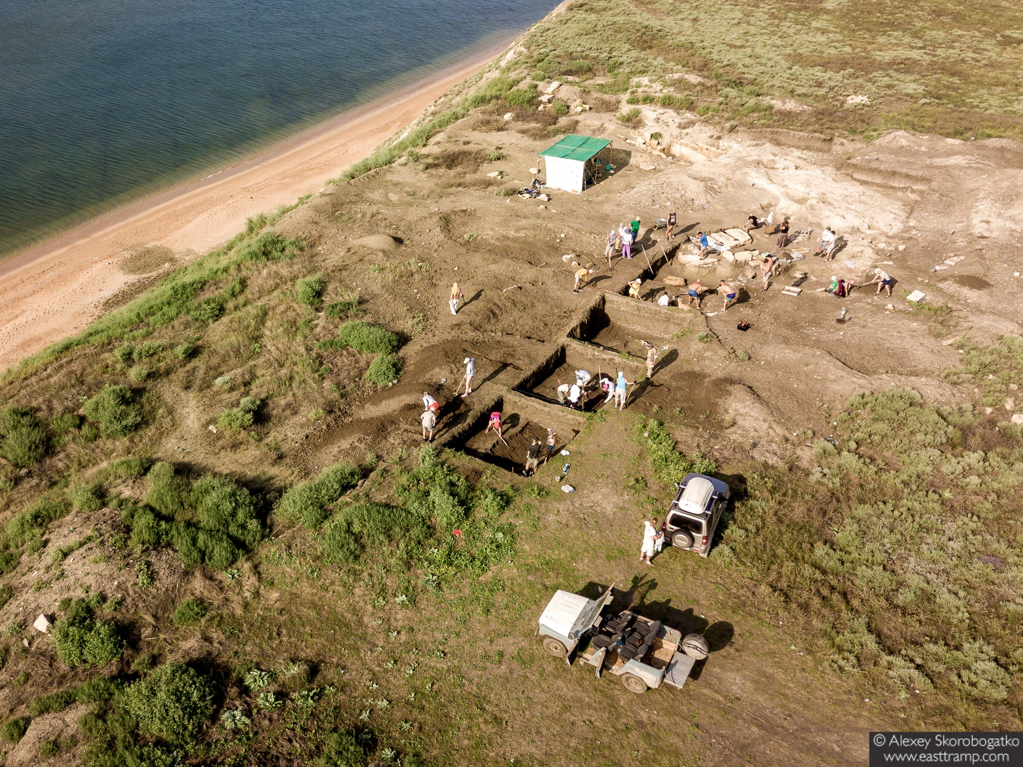 Археологические раскопки некрополя Кыз-Аул в Крыму. Фотограф Алексей Скоробогатько