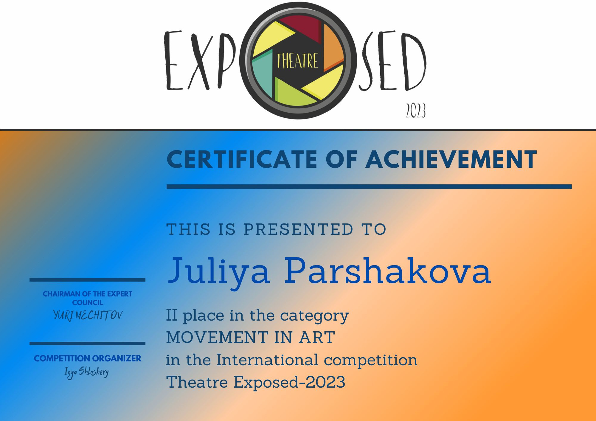 Сертификаты Паршакова Юлия фотограф Санкт-Петербург. Фотограф в Санкт-Петербурге и Москве Юлия Паршакова