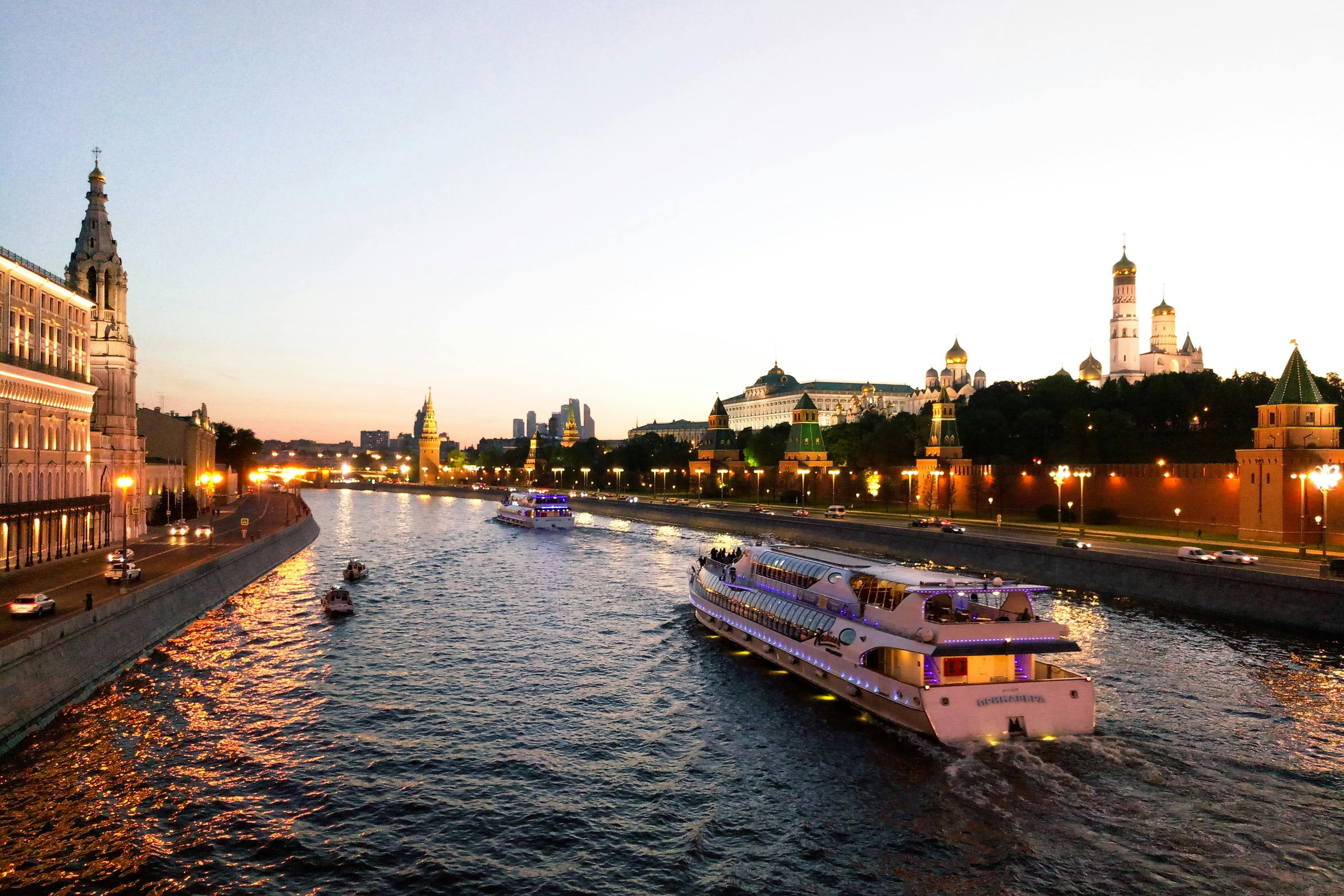 Radisson River Cruise in Moscow with panoramic city views