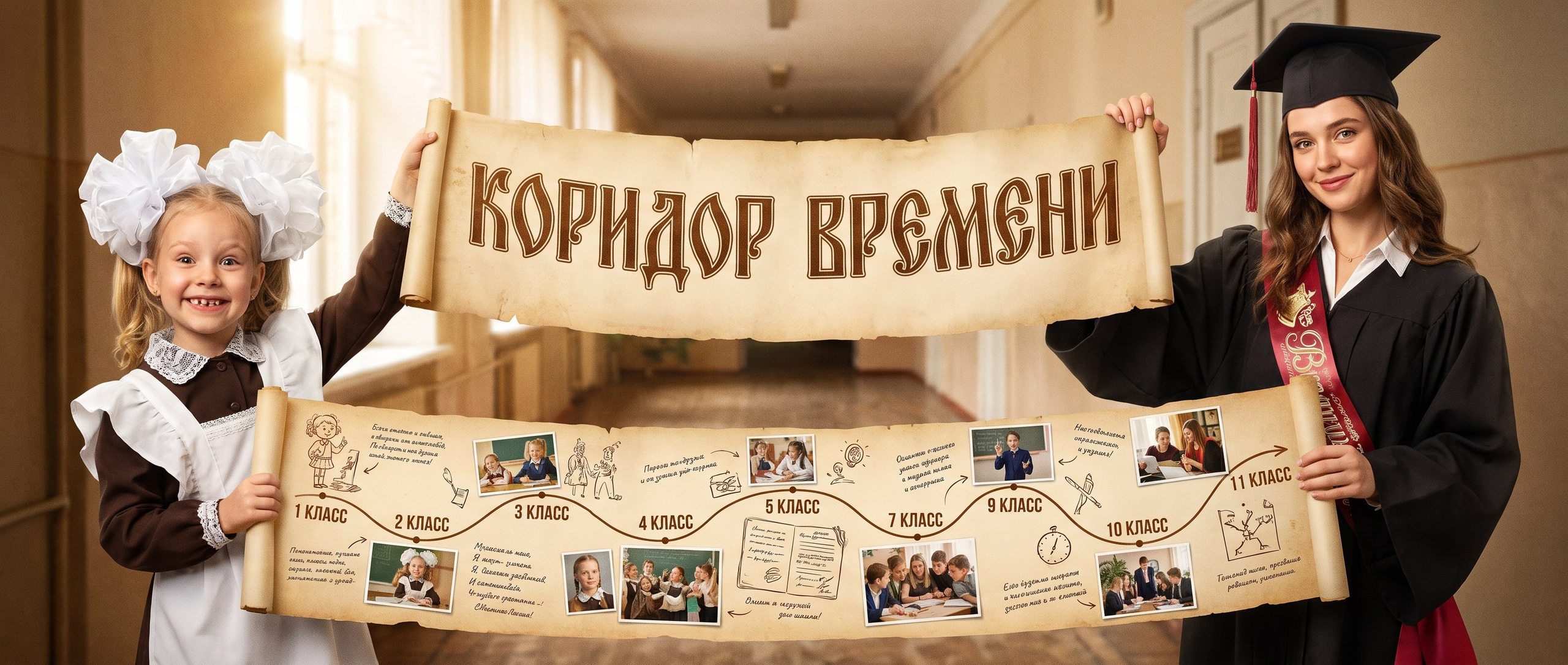 Коридор времени. Семейный и школьный фотограф в Тюмени Елена Бузиновская