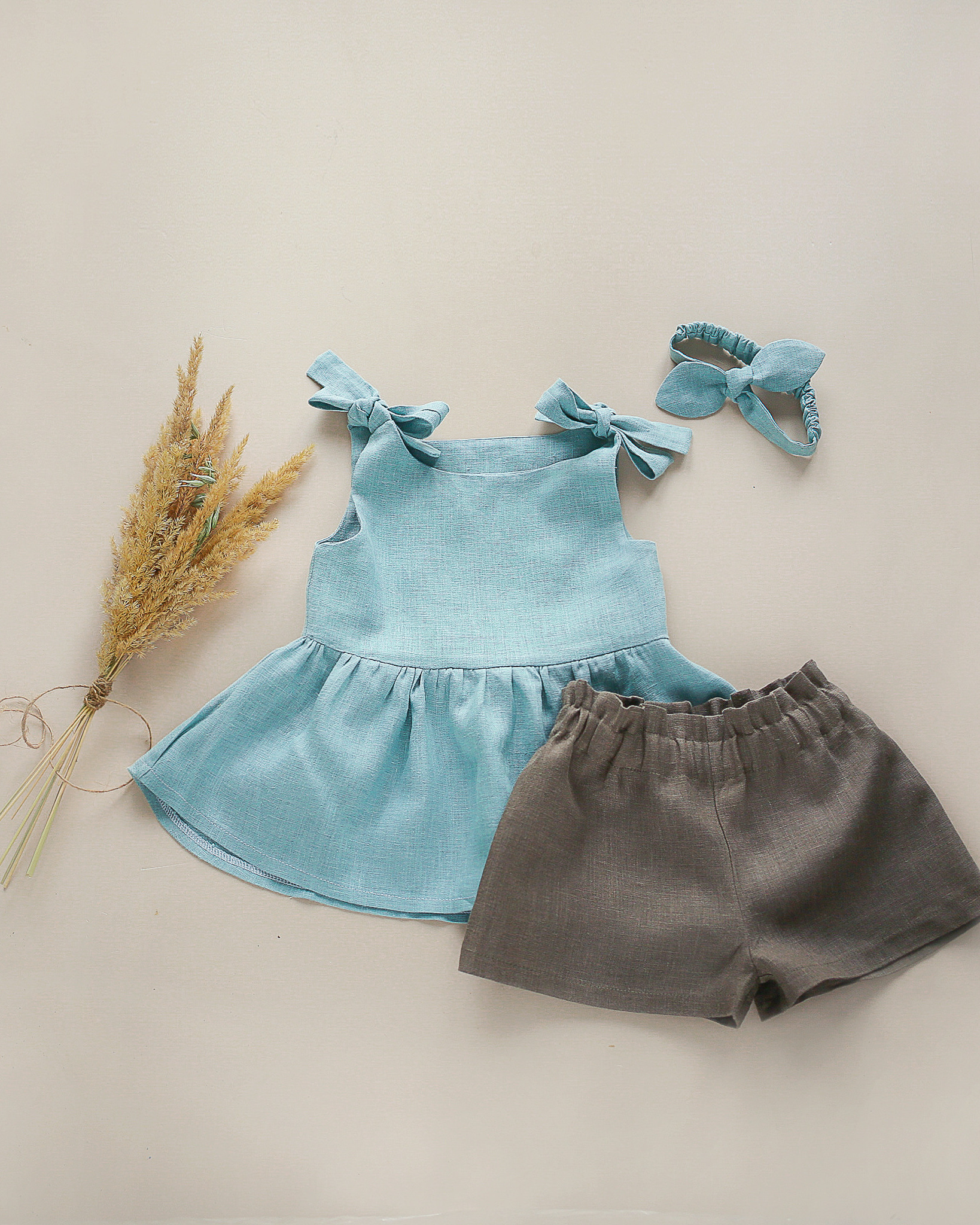 043 Топ с баской. Эко-одежда для детей