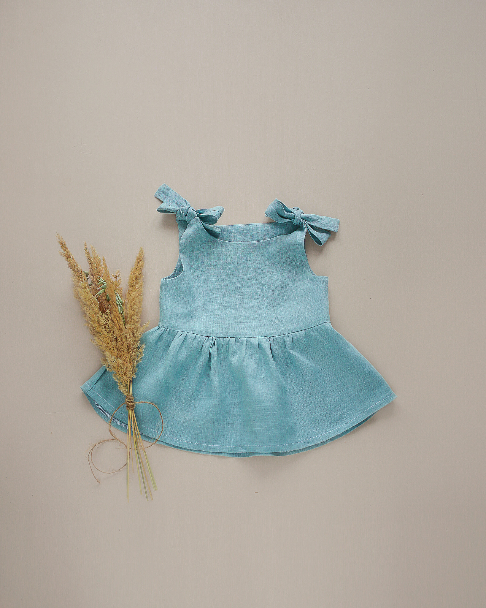 043 Топ с баской. Эко-одежда для детей