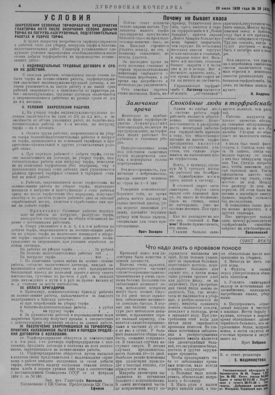 Выпуски газеты за 1938 год. История Назиевского городского поселения
