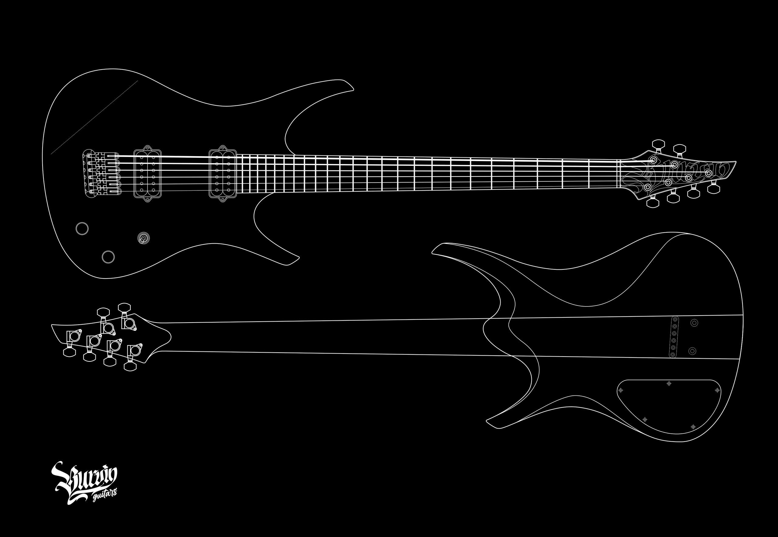 025 THREE AXES. Master of making guitars and basses to order