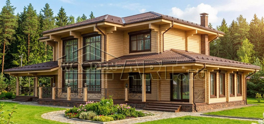 «Ильинское» 489 кв. м. Проекты деревянных домов