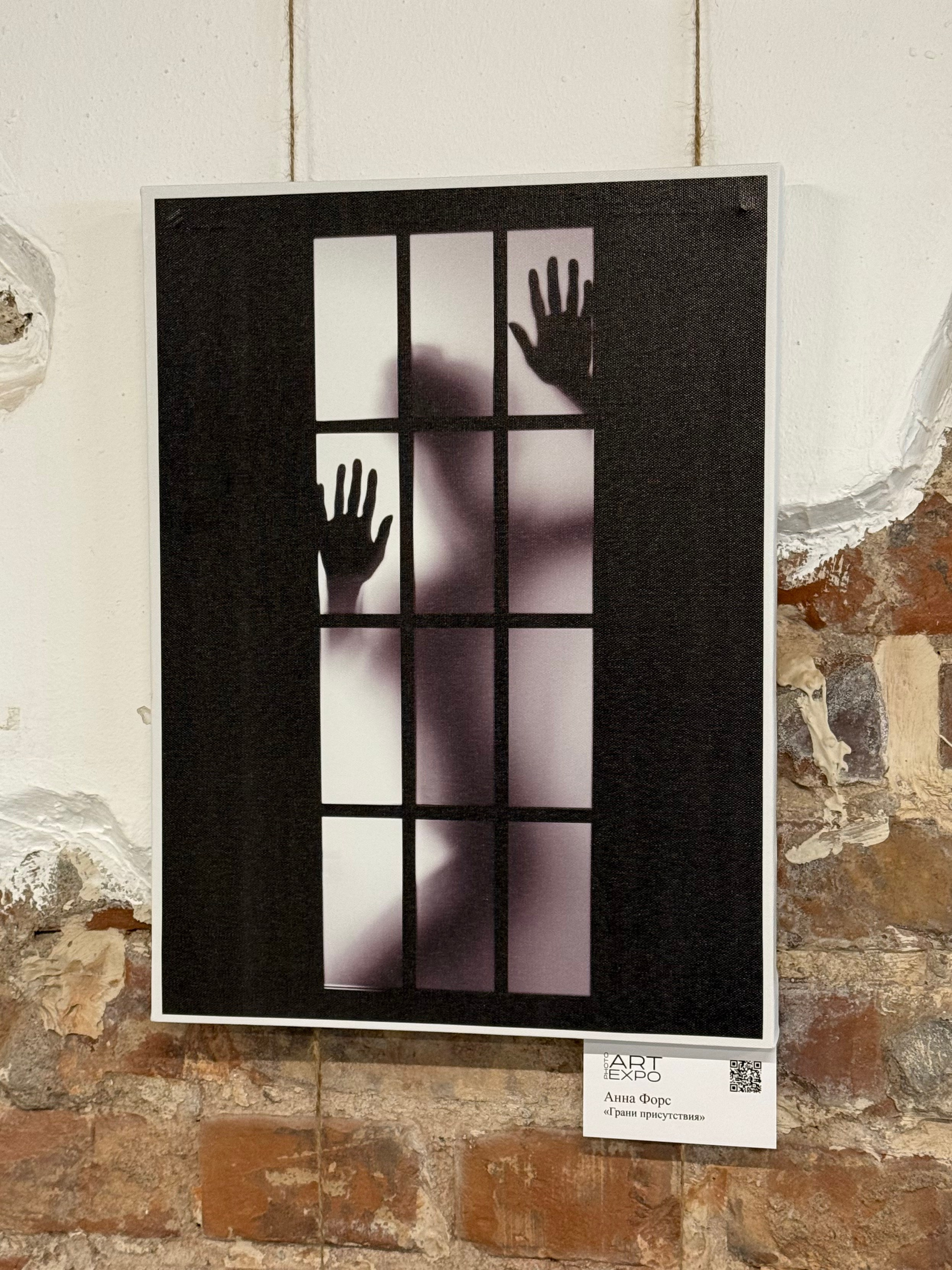 Artwork by Anna Fors showcased during art exhibitions at GUM, Red Square, Moscow.