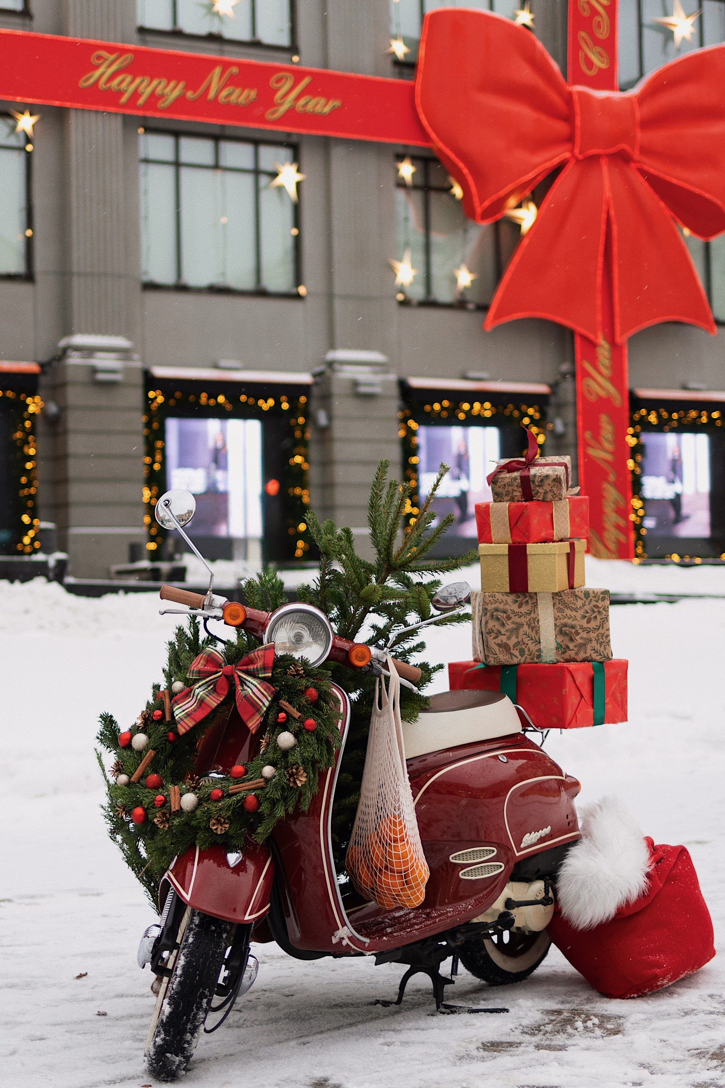 Новогодние фотосессии — уличные локации. Семейный и детский фотограф в Москве Вера Ускова