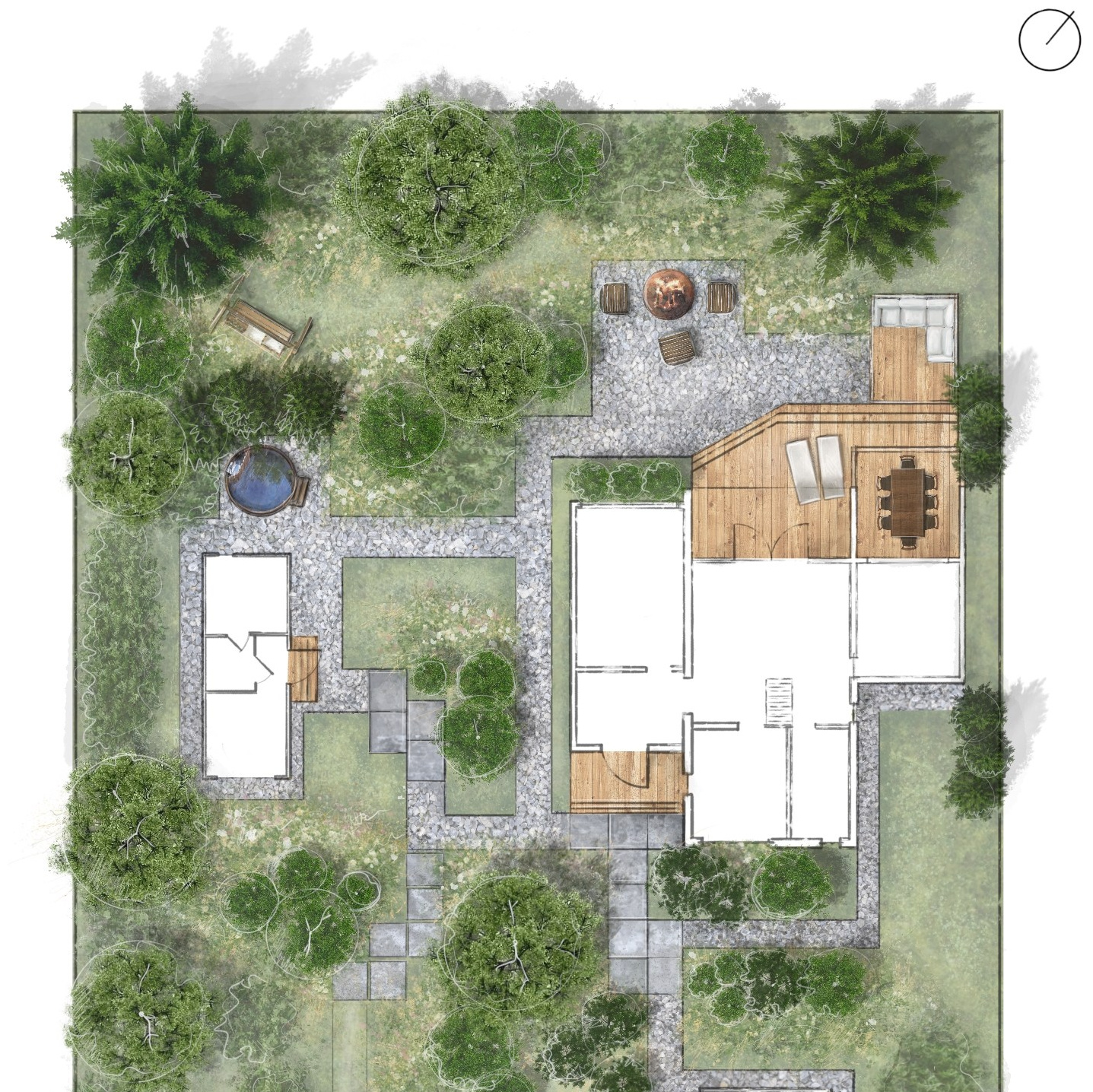 Услуги. Ландшафтная архитектура, проектирование и дизайн садов