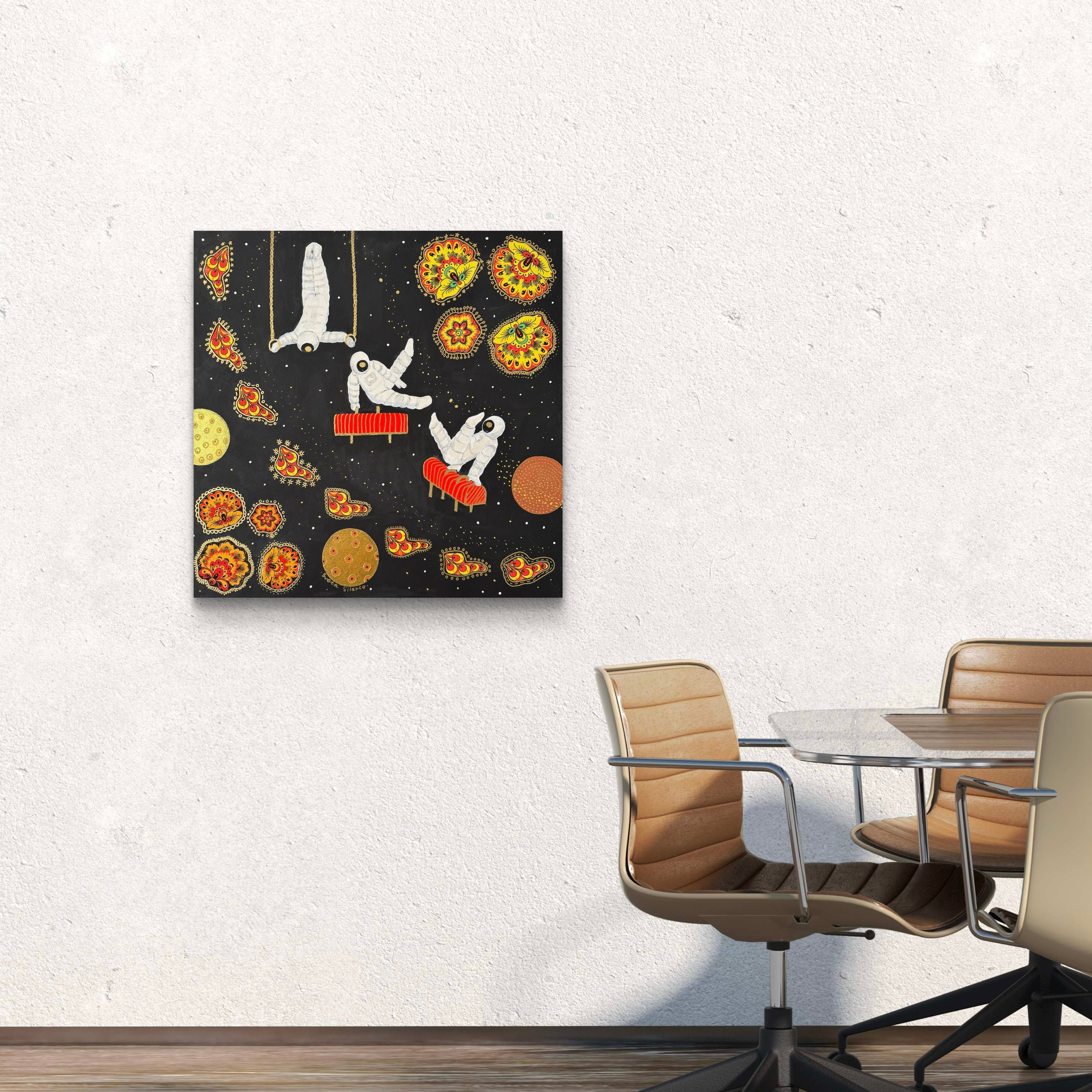 «Космос, а ля- Рус. Гимнастка». Декор для дома