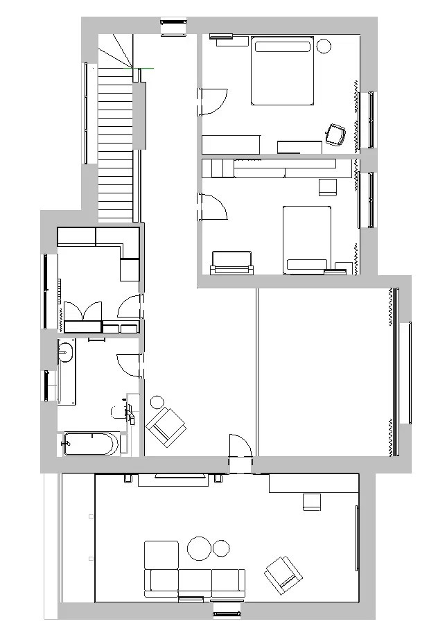 Дизайн интерьера большого дома в Самарской области. Студия дизайна интерьера «Строчка» | Москва, Санкт-Петербург, Самара, Казань, Тольятти, Ульяновск и другие города России