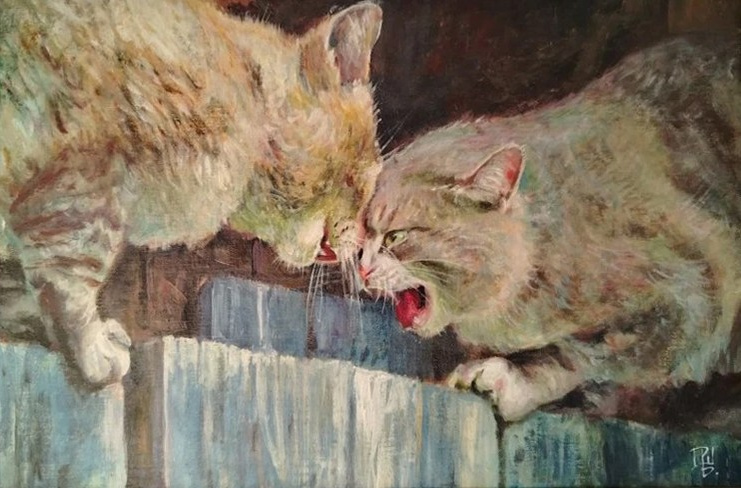 Весна, коты