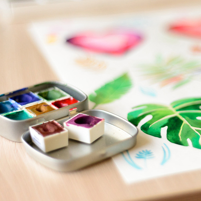 Контакты. ФотоКисточка. Акварель. Арт-галерея картин Анастасии Дерий