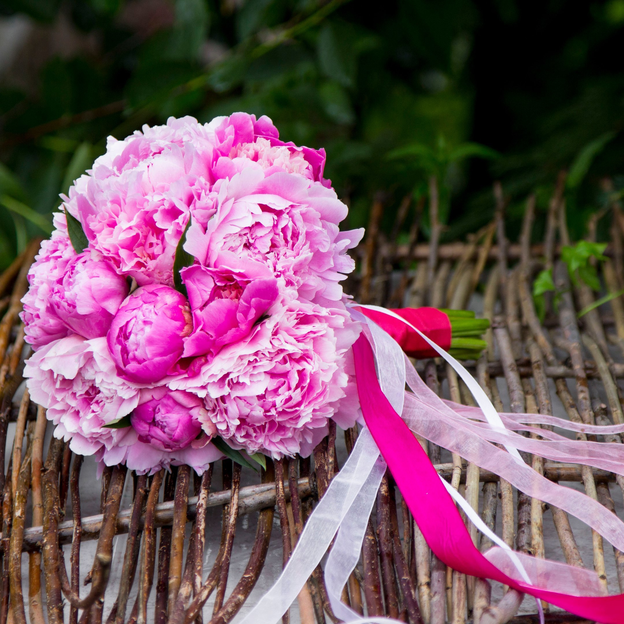 Свадебный букет из пионов. Флорист Маргарита Гладкова