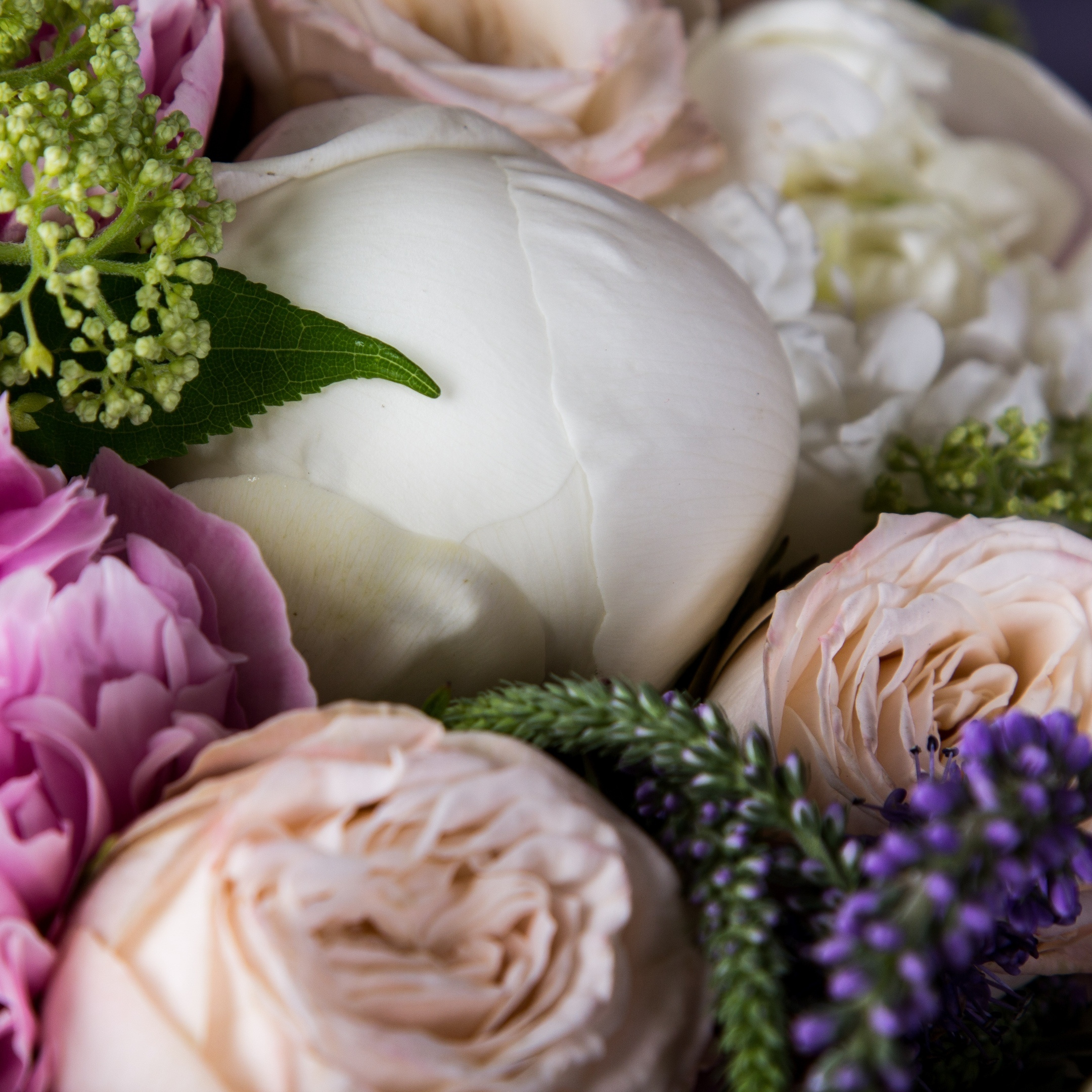 Букет пионы, розы, вероника, гортензия. Флорист Маргарита Гладкова