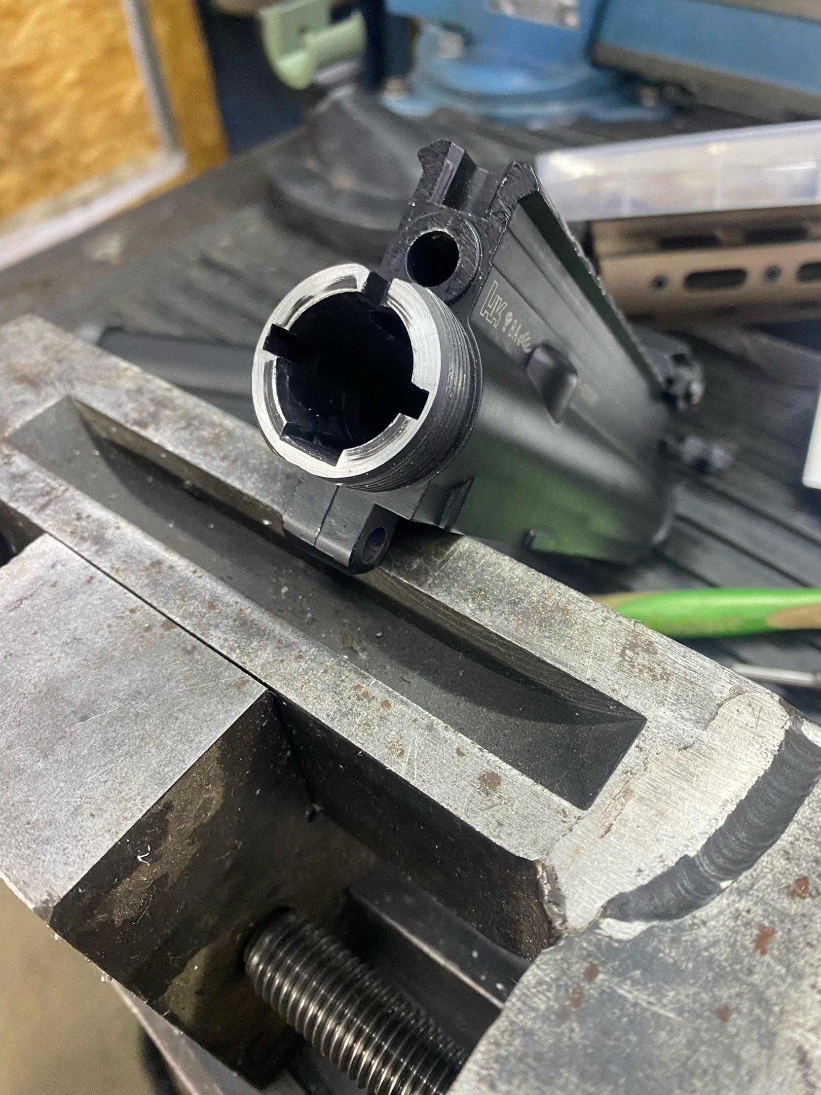 Тюнинг E&C HK416 c цевьём Geissele. Страйкбольная мастерская Бигич Воркшоп