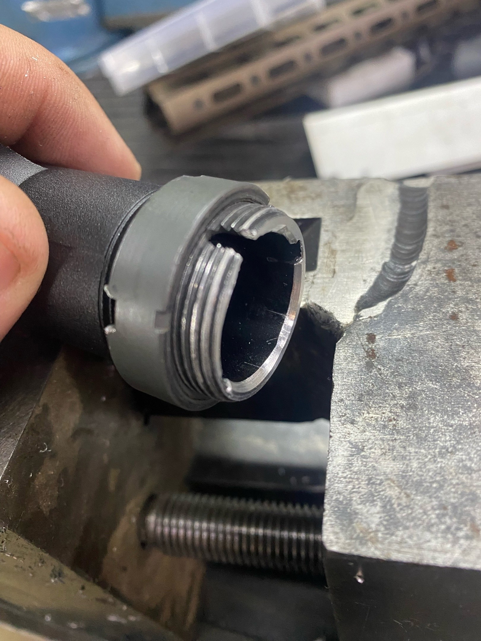 Тюнинг E&C HK416 c цевьём Geissele. Страйкбольная мастерская Бигич Воркшоп