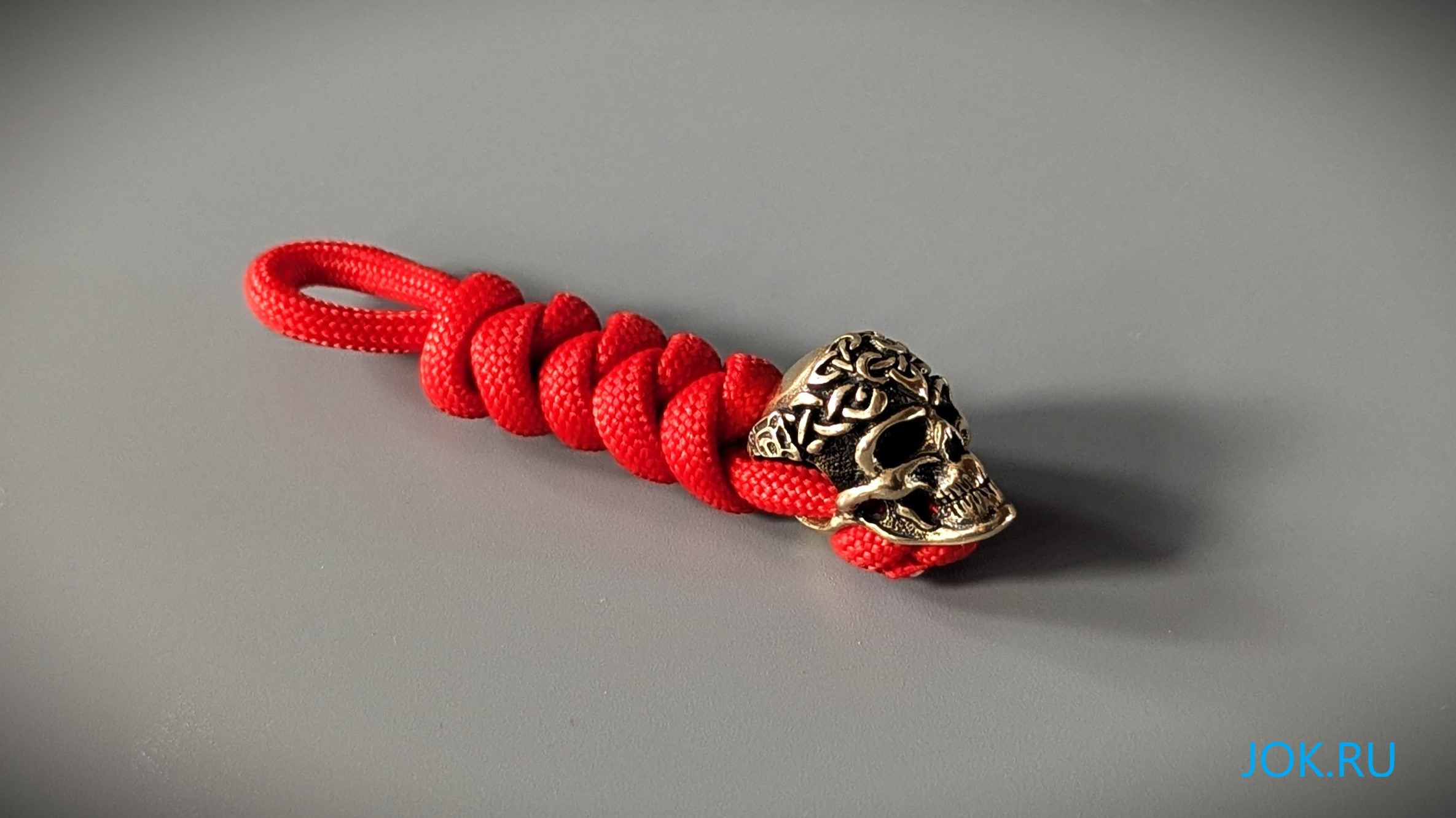 Бусины на темляк для ножа с кельтским черепом. Производство оригинальных бусин и шармов из металла (аргентана и бронзы) в различных стилях  Joker-studio