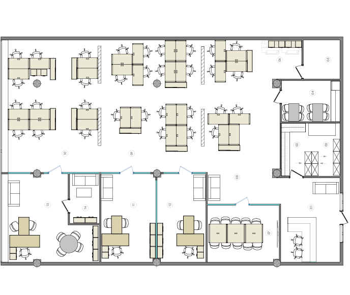 Планировочное решение. Офисное помещение. 