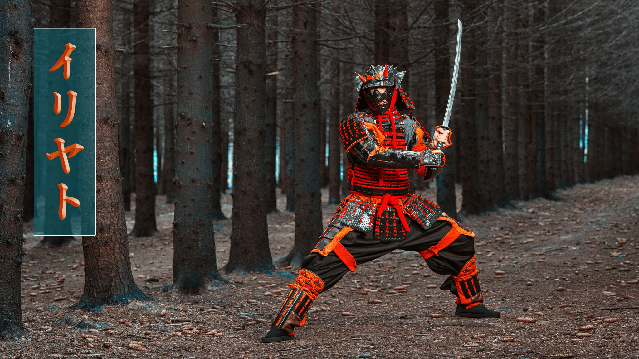 Самурай в красных доспехах