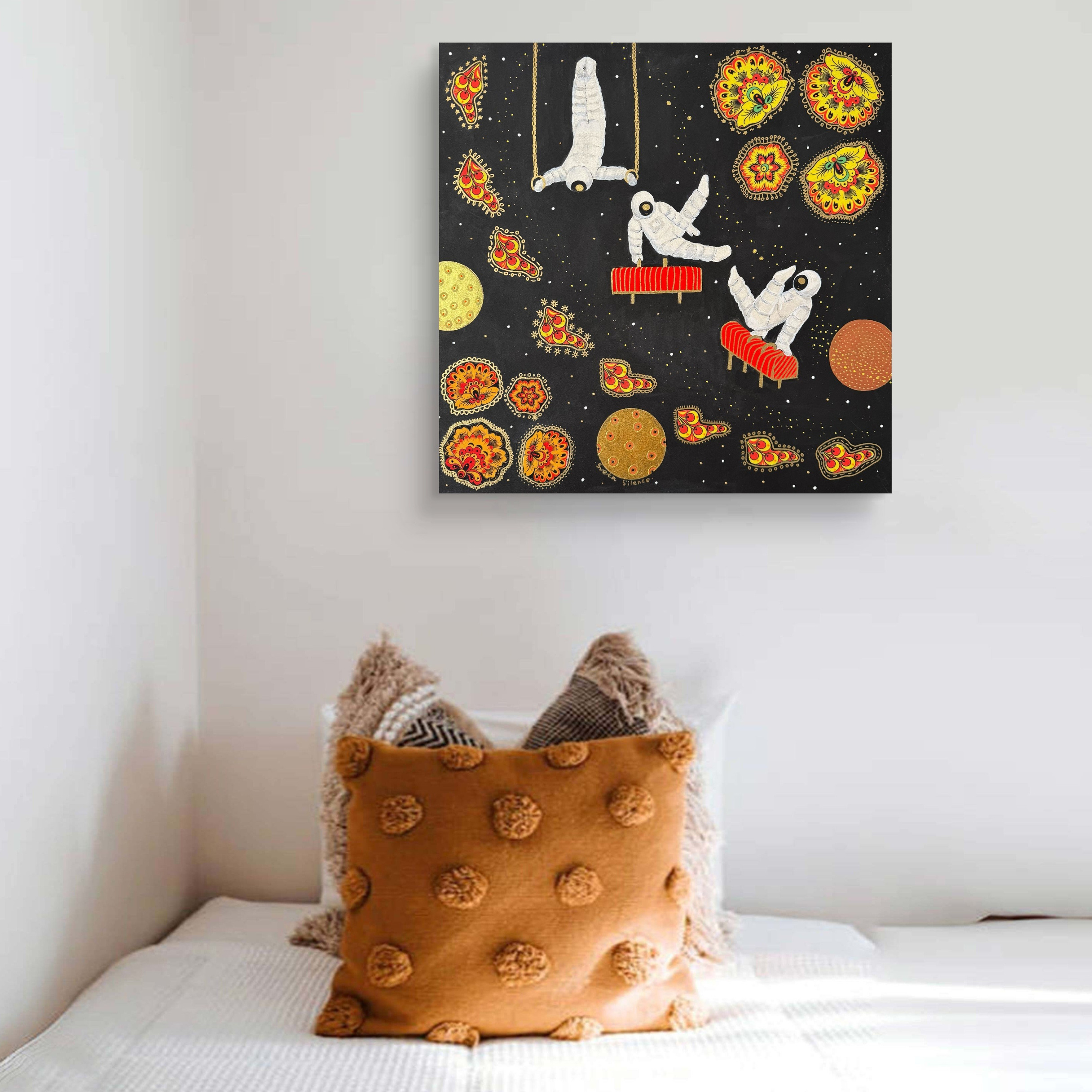 «Космос, а ля- Рус. Гимнастка». Декор для дома