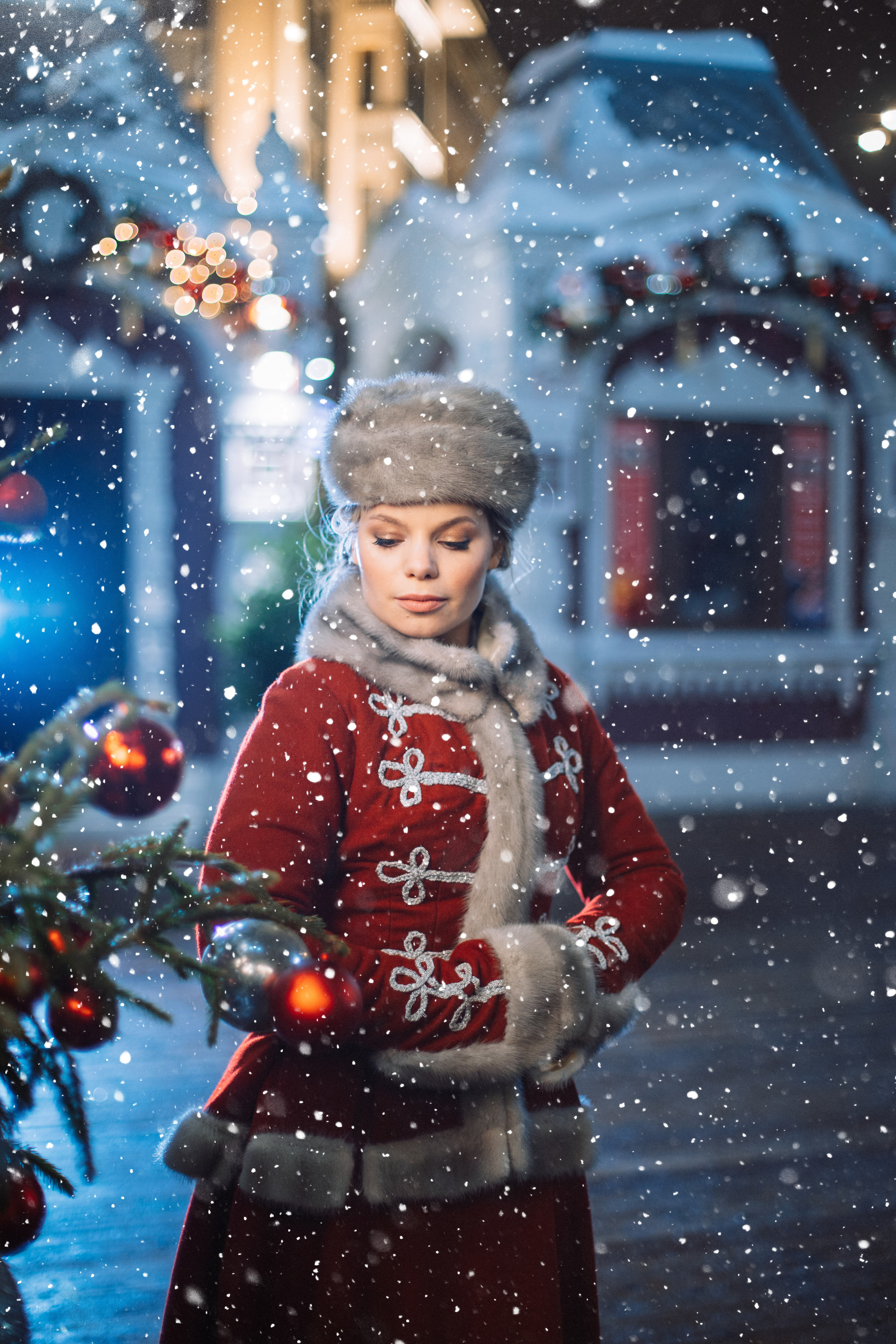 Новогодняя фотосессия в центре Москвы. Свадебный и Семейный фотограф в Москве и Сочи Таня Михей