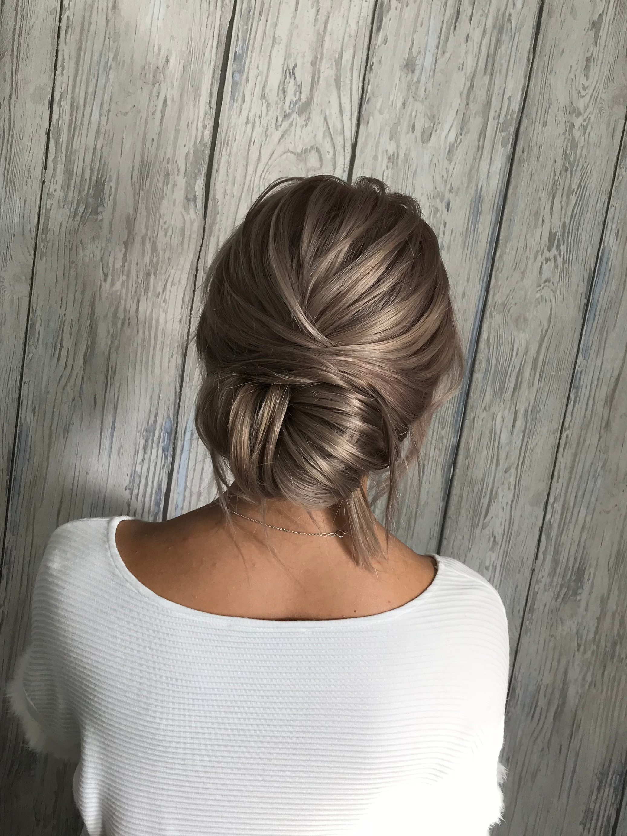 Bun Updo Hairstyle. Hair & Makeup Artist in Europe | Olga Akhremenko