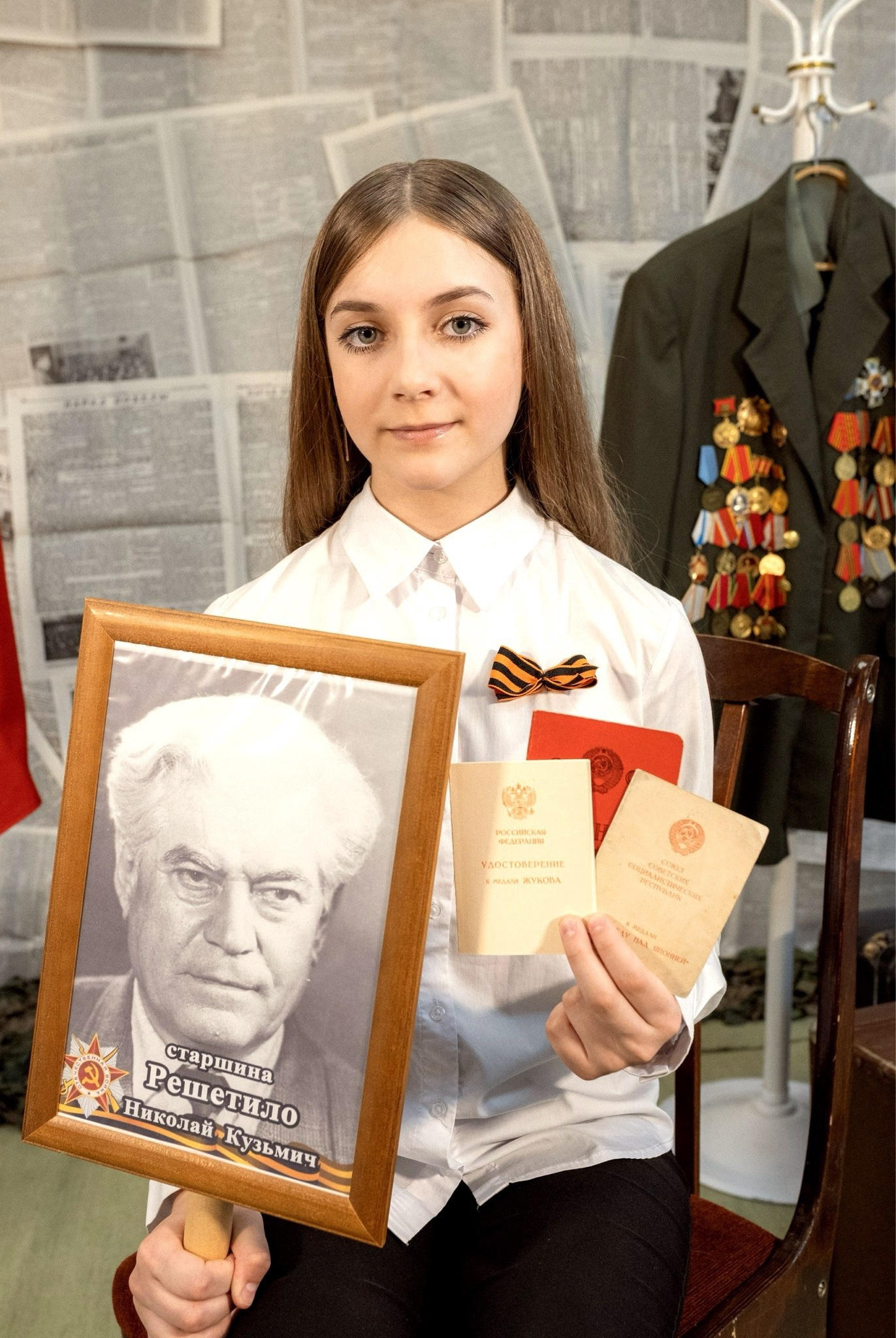 Всероссийский фотопроект «Китель Победы» г. Вилючинск. Ольга Смирнова юрист, фотограф