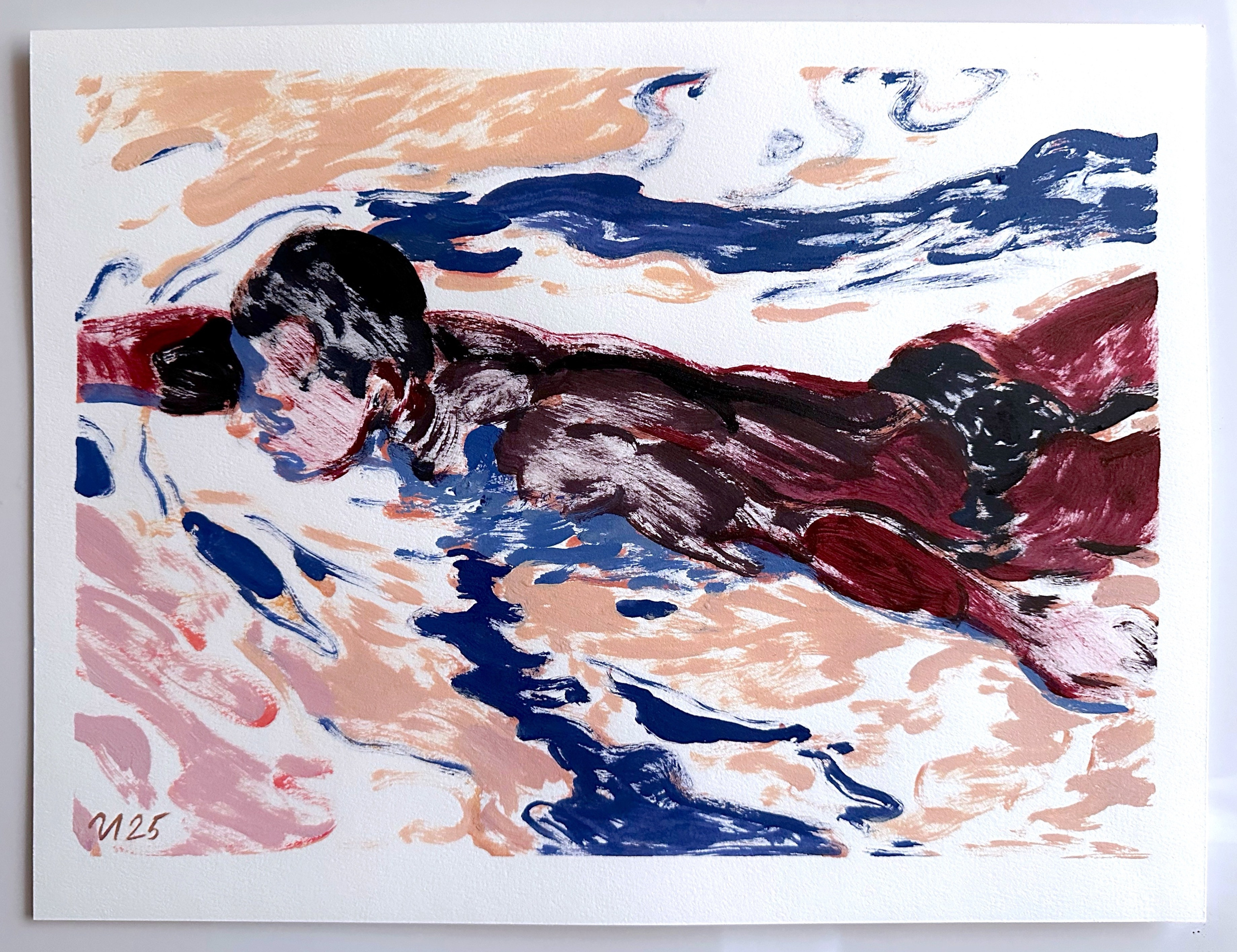 Доступные работы на бумаге (акрил/масло). Визуальный художник Илья Филатов