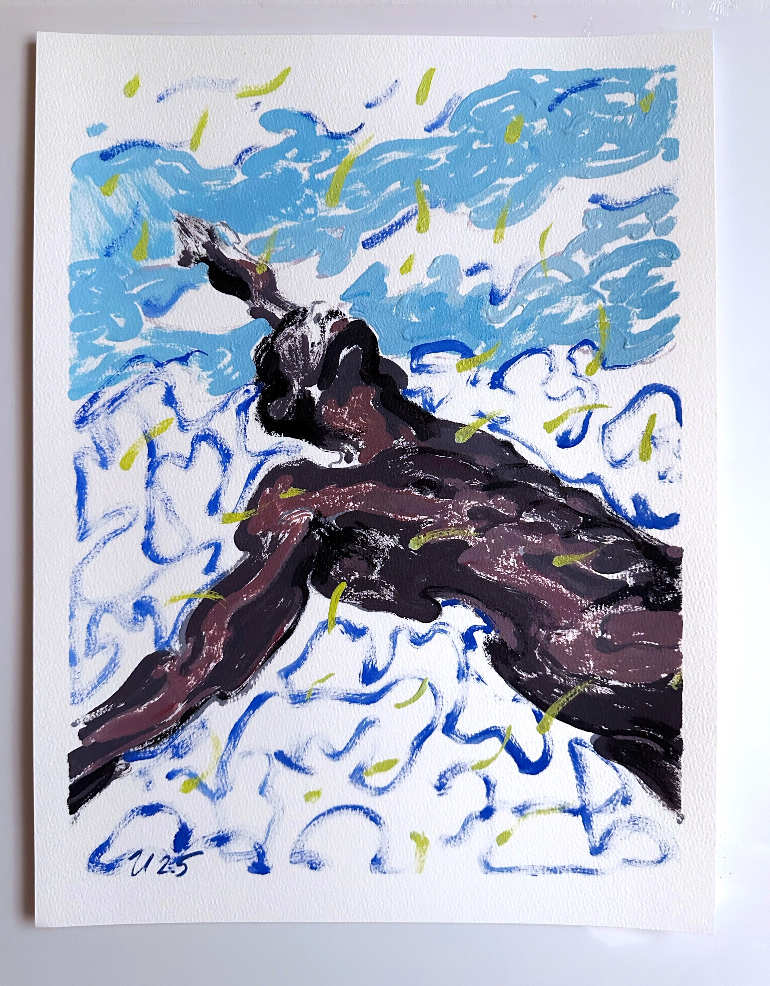 Доступные работы на бумаге (акрил/масло). Визуальный художник Илья Филатов