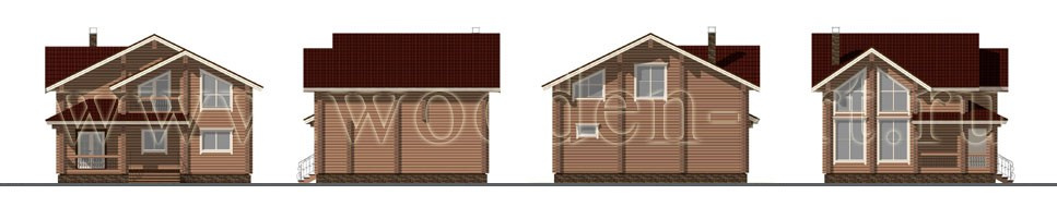 «Сахалин» 178 кв. м. Проекты деревянных домов