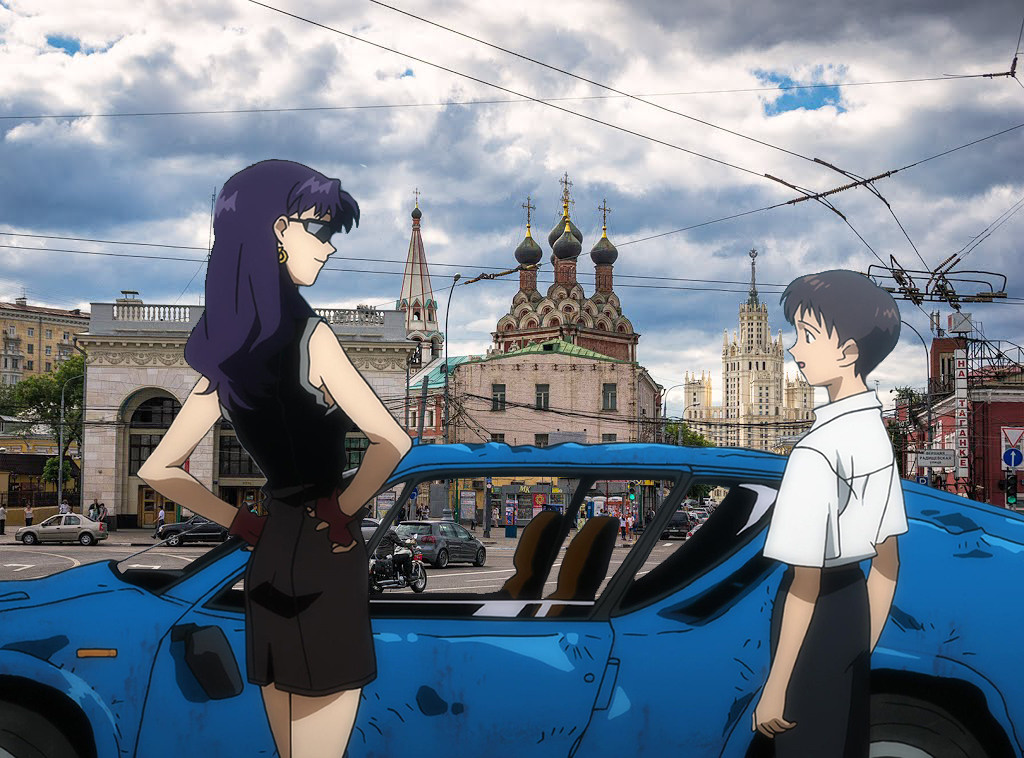 Мисато и Синдзи репортажный фотоарт