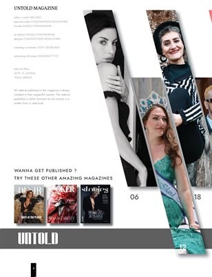 UnTold Magazine, Greece. Фотограф Александра Степанова