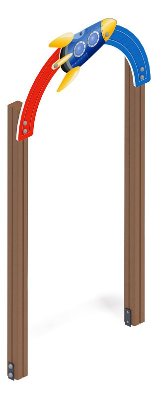 Космопорт - Арка - МФ 80.14.01-И1 Габариты (ШхДхВ): 1200x120x2400 мм Зона безопасности, мм: 3200х2120