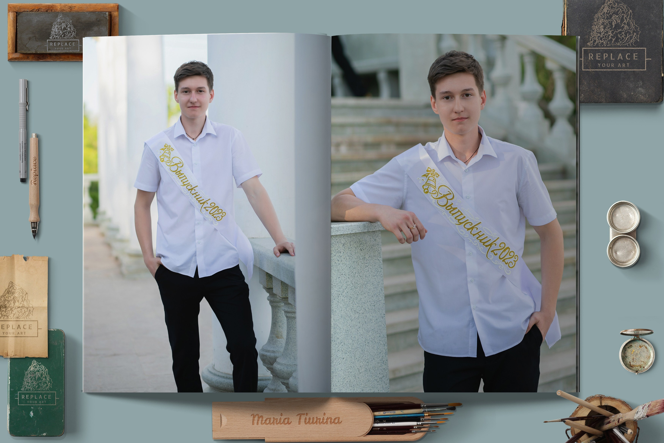 Альбом 3 разворота. Выпускные фотокниги