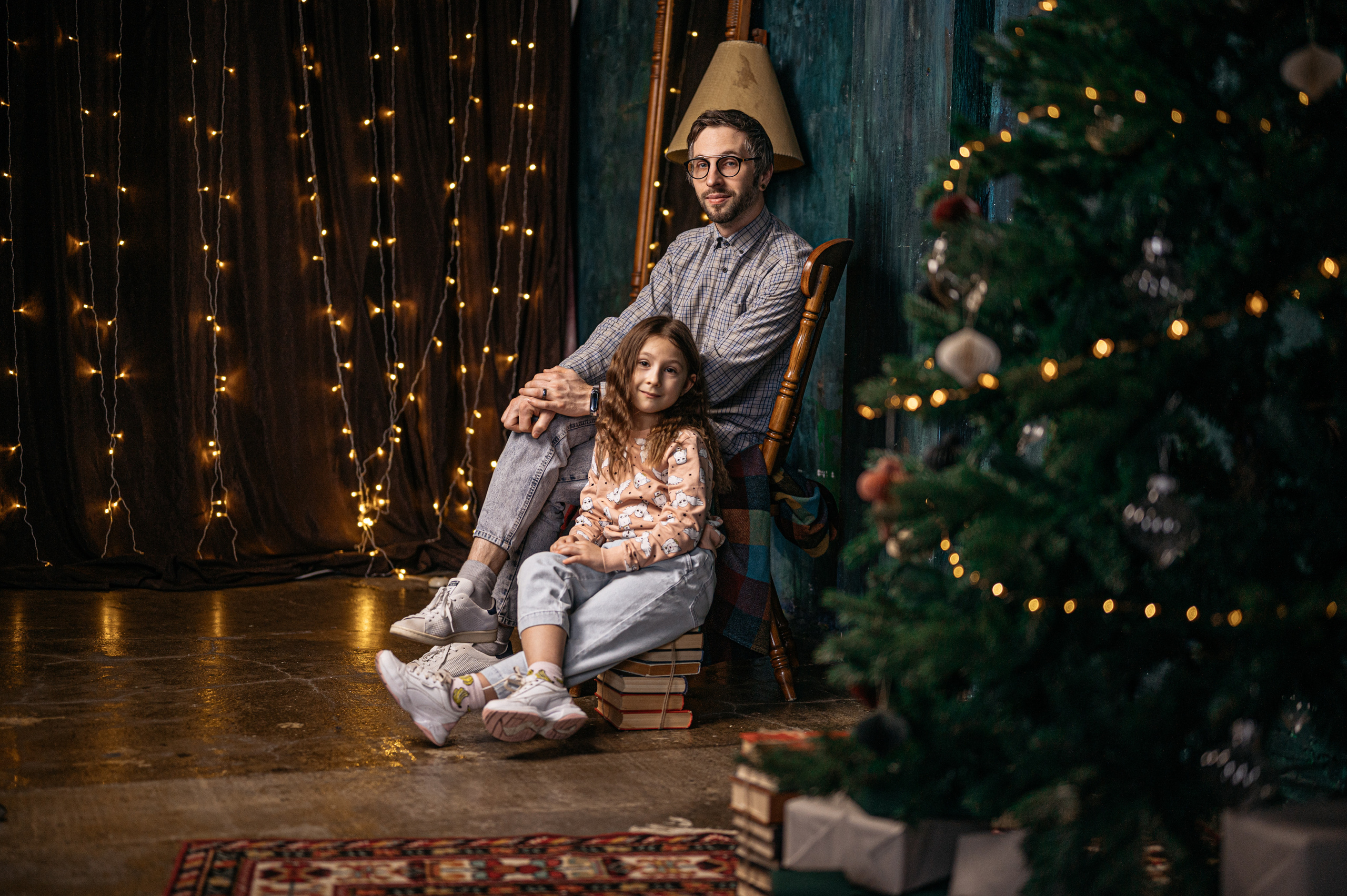 Новогодняя фотосессия для семьи. Фотограф Илья Осенко Воронеж