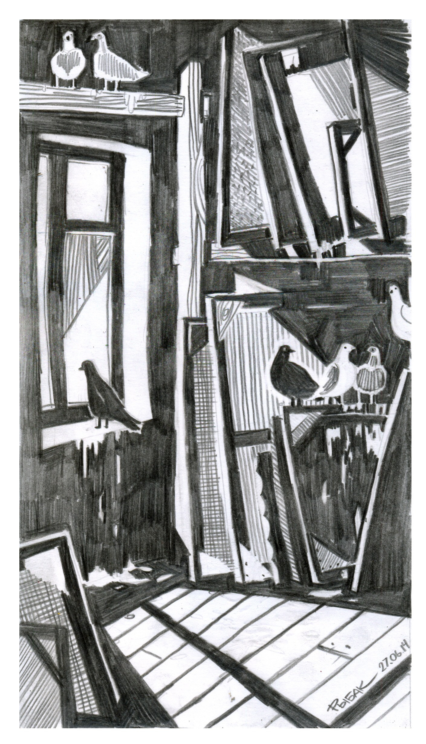 Графика 2014. Художник Рыбак Николай