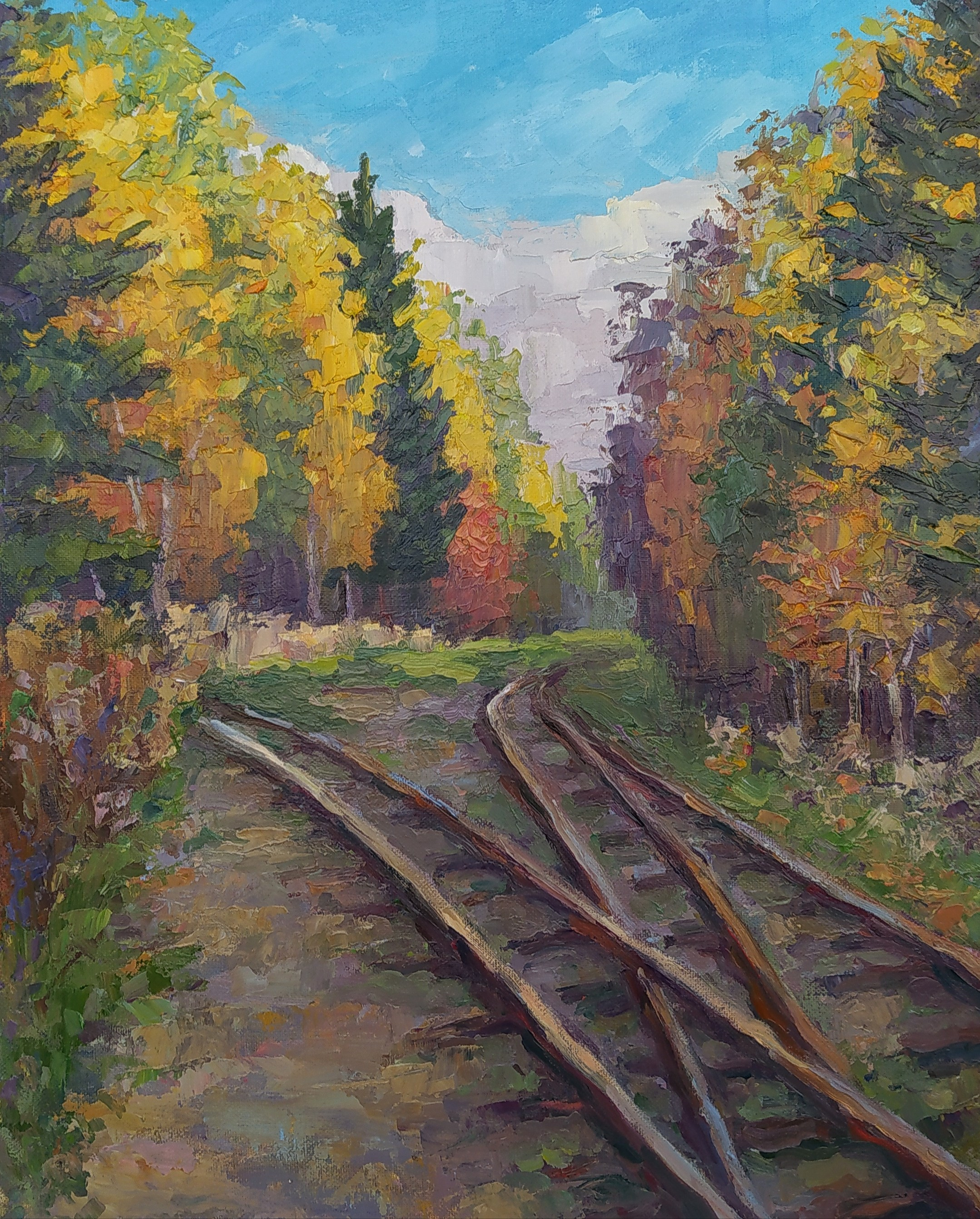 Ялтинский пейзаж, картина с котиками на террасе гостевого дома и вид на горы 