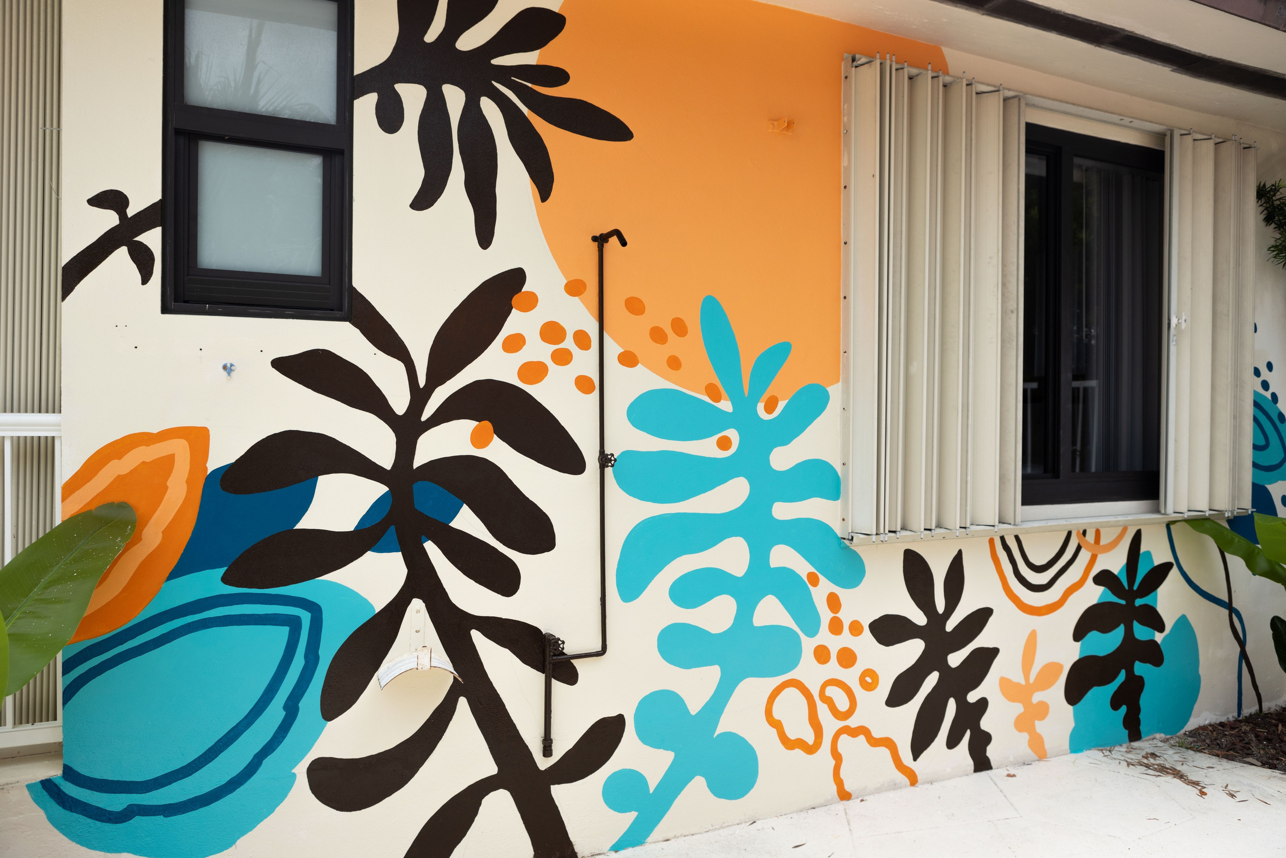 Murals. Interior designer Nataliia Iksanova