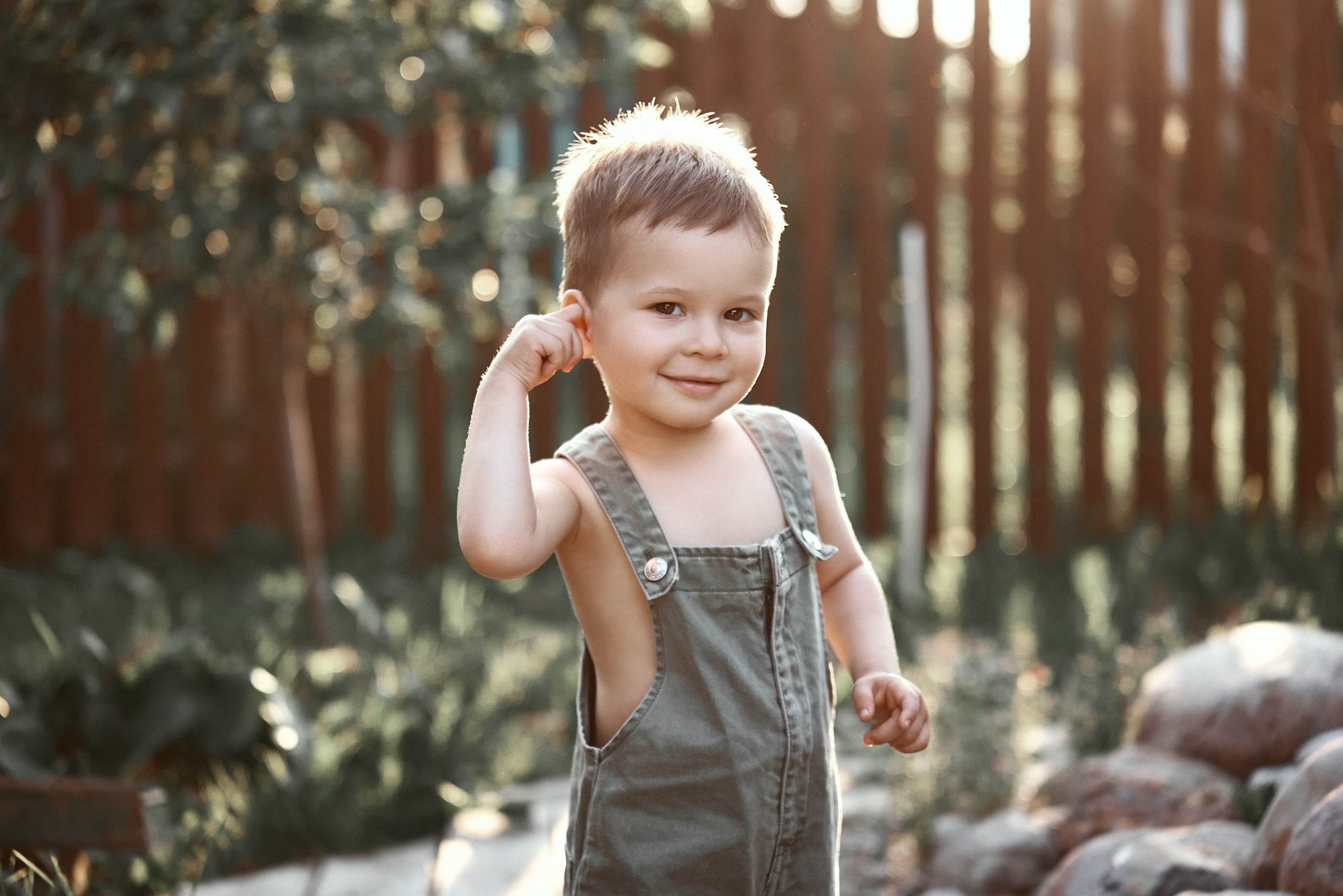 Фотосессия детей на даче