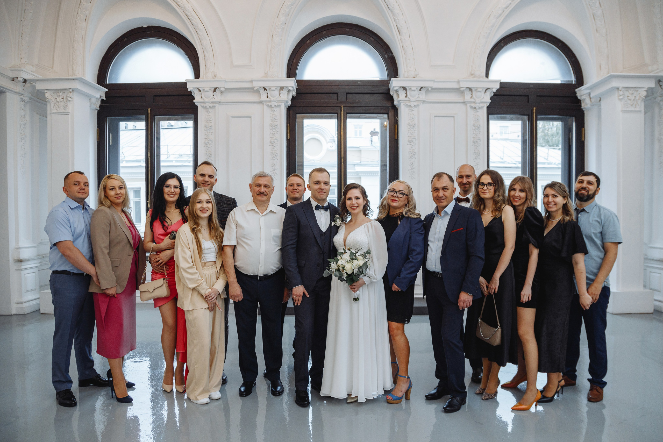 Выездная регистрация брака особняк Спиридонова, фото со свадьбы, свадебный фотограф москва