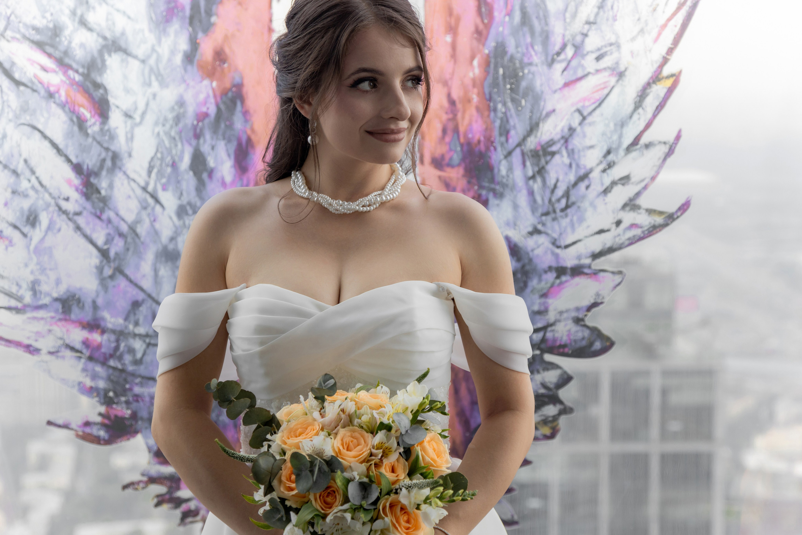 регистрация брака в Москва-Сити, Башня Федерация "Панорама 360", свадебная фотосесся