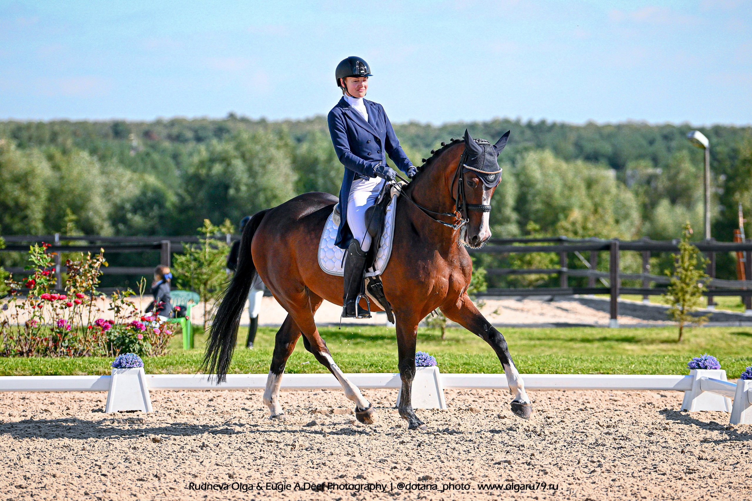 2025.09.06 — КСК Новый Век — ЧЕМПИОНАТ МОСКВЫ ПО ВЫЕЗДКЕ. ТУРНИРНАЯ КОННАЯ ФОТОГРАФИЯ, Руднева Ольга и Евгений Адеев