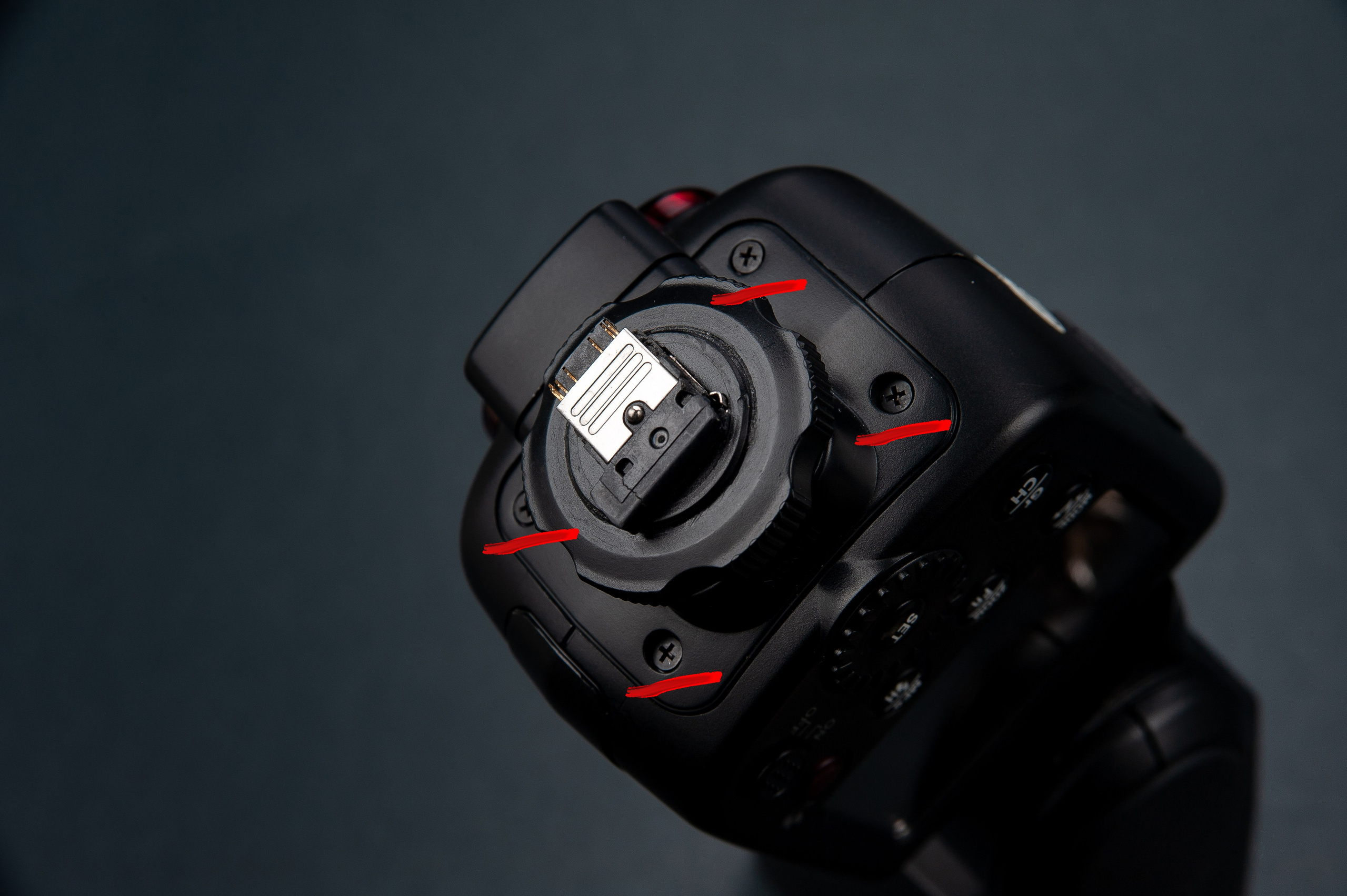 ремонт godox flash hot shoe TT600S, замена горячего башмака вспышки 