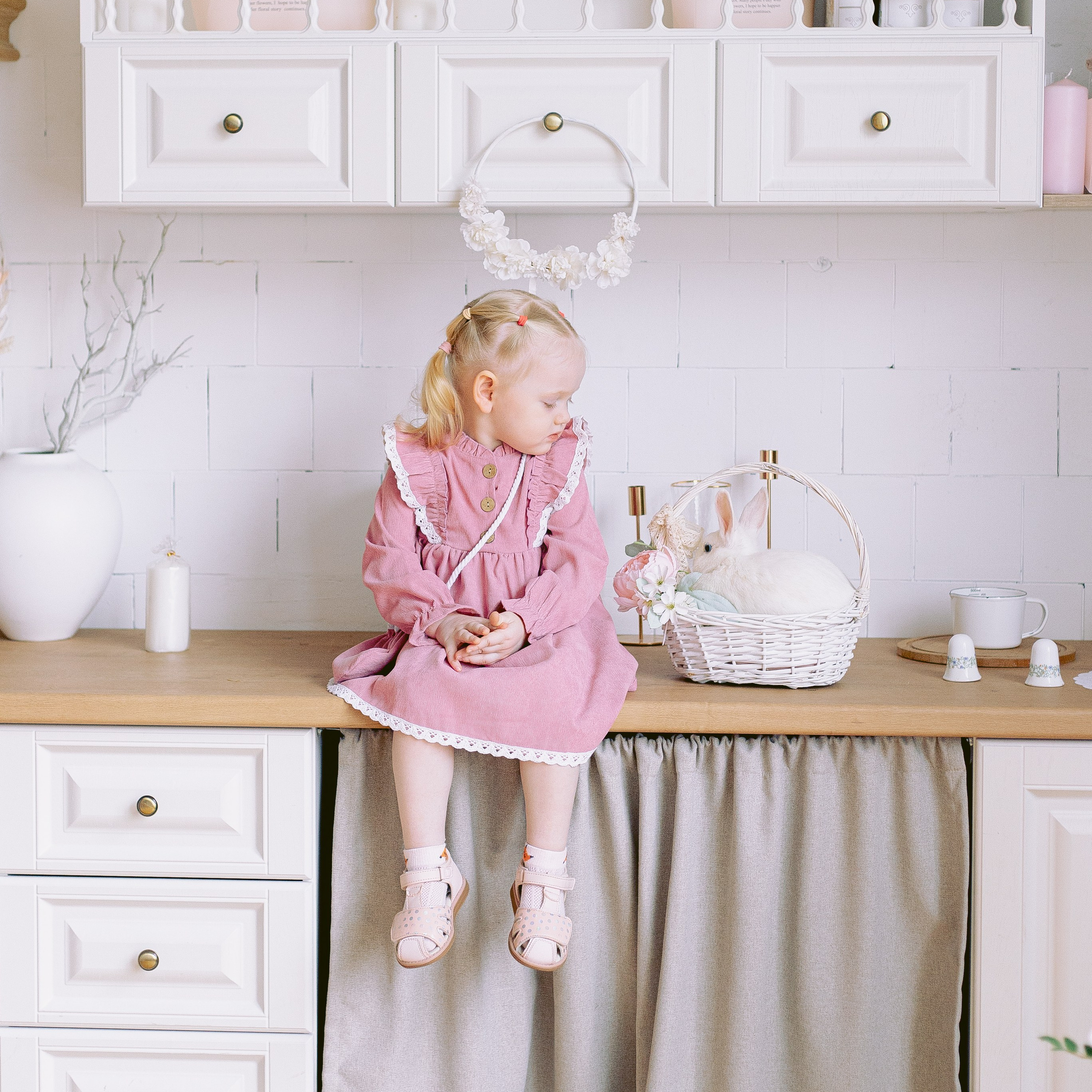 Осенняя фотосессия с кроликами в фотостудии. Фотограф в Санкт-Петербурге, Анна Скворцова