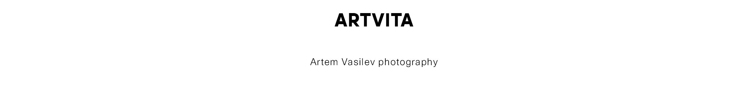 Photographer Artem Vasilev
