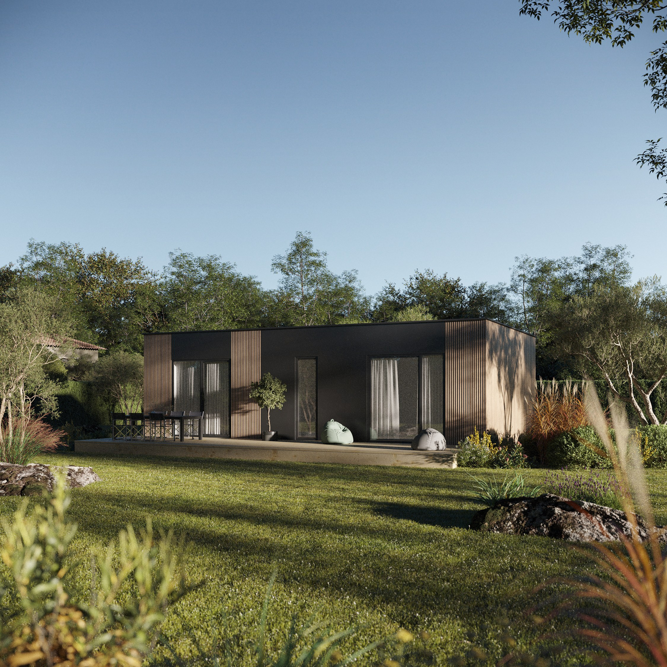 Быстро возводимый коттедж серии БыстроДом 112 под ключ