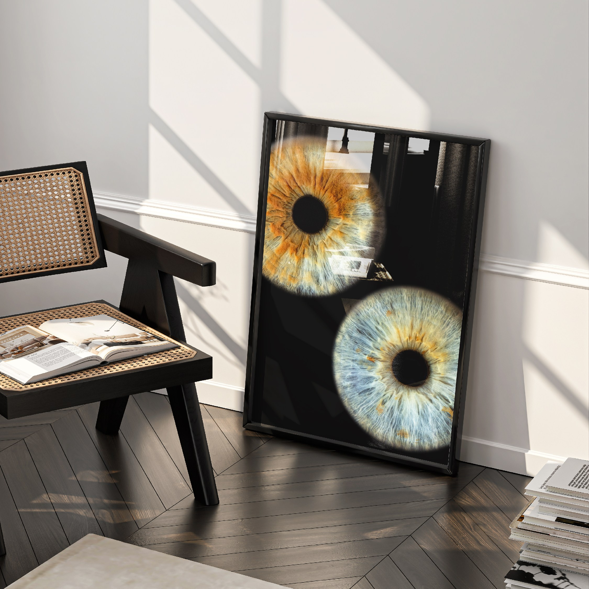 Ваш уникальный взгляд, запечатленный на премиальной бумаге в элегантной черной рамке- современный арт-объект для интерьера.