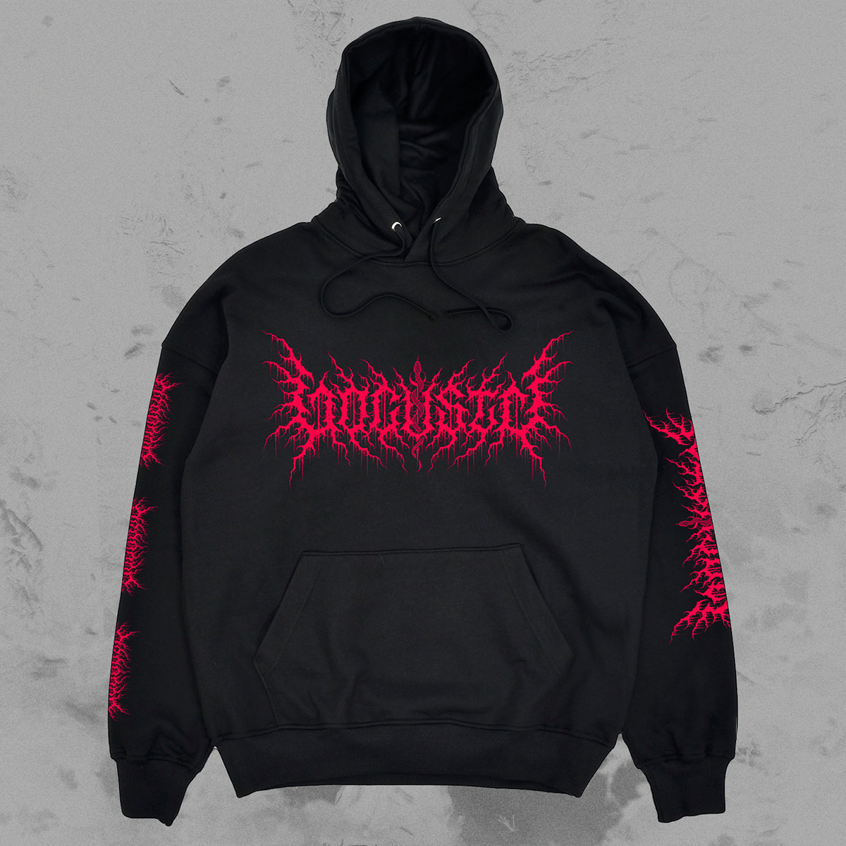 Locusta - metal logo hoodie mockup